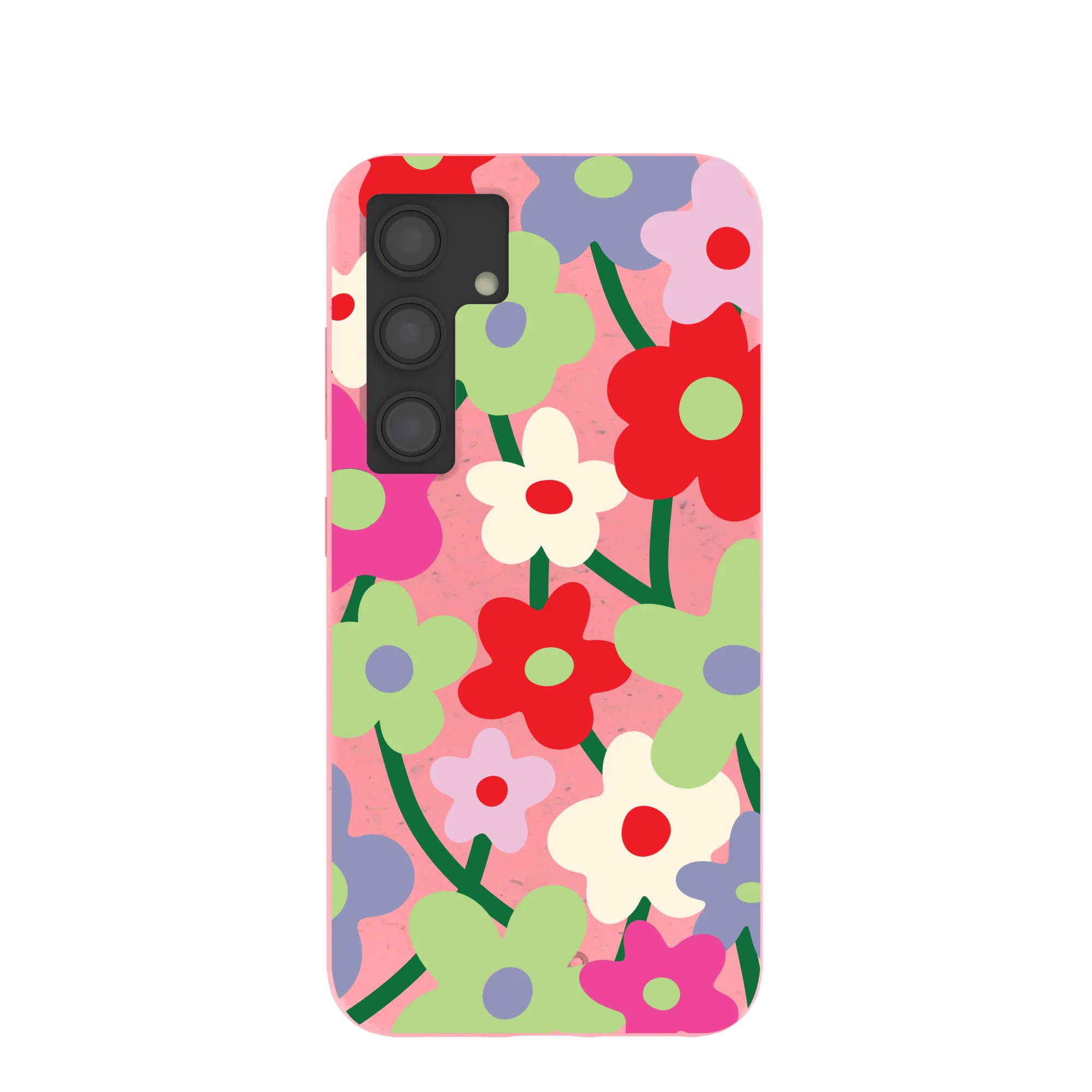 Bubblegum Pink Poppy Flora Samsung Galaxy S24 Case