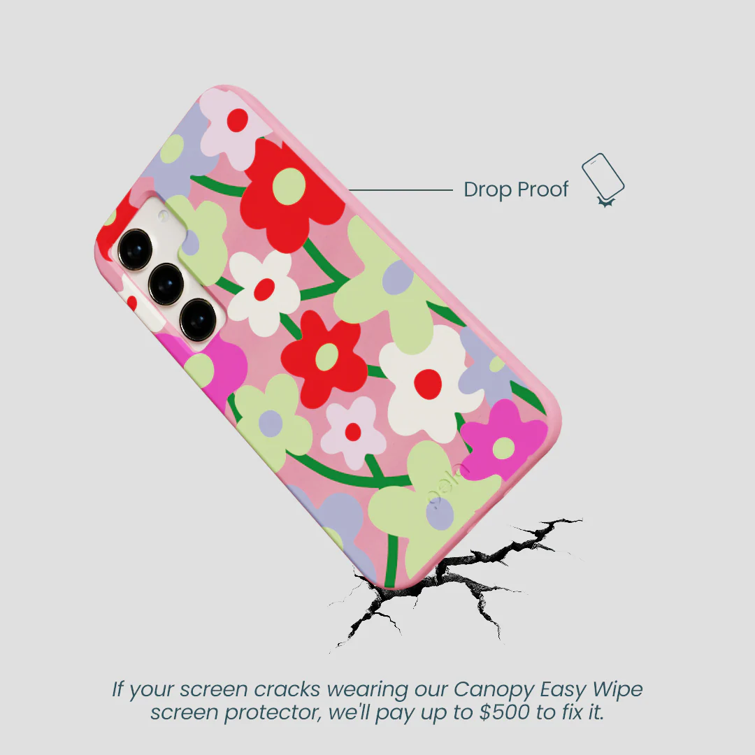 Bubblegum Pink Poppy Flora Samsung Galaxy S24 Case - Image 5