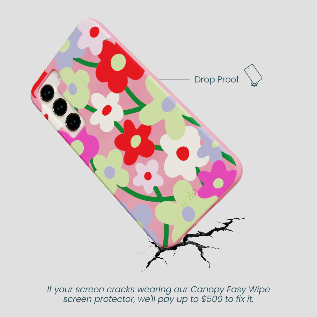Bubblegum Pink Poppy Flora Samsung Galaxy S24+(Plus) Case - Image 5