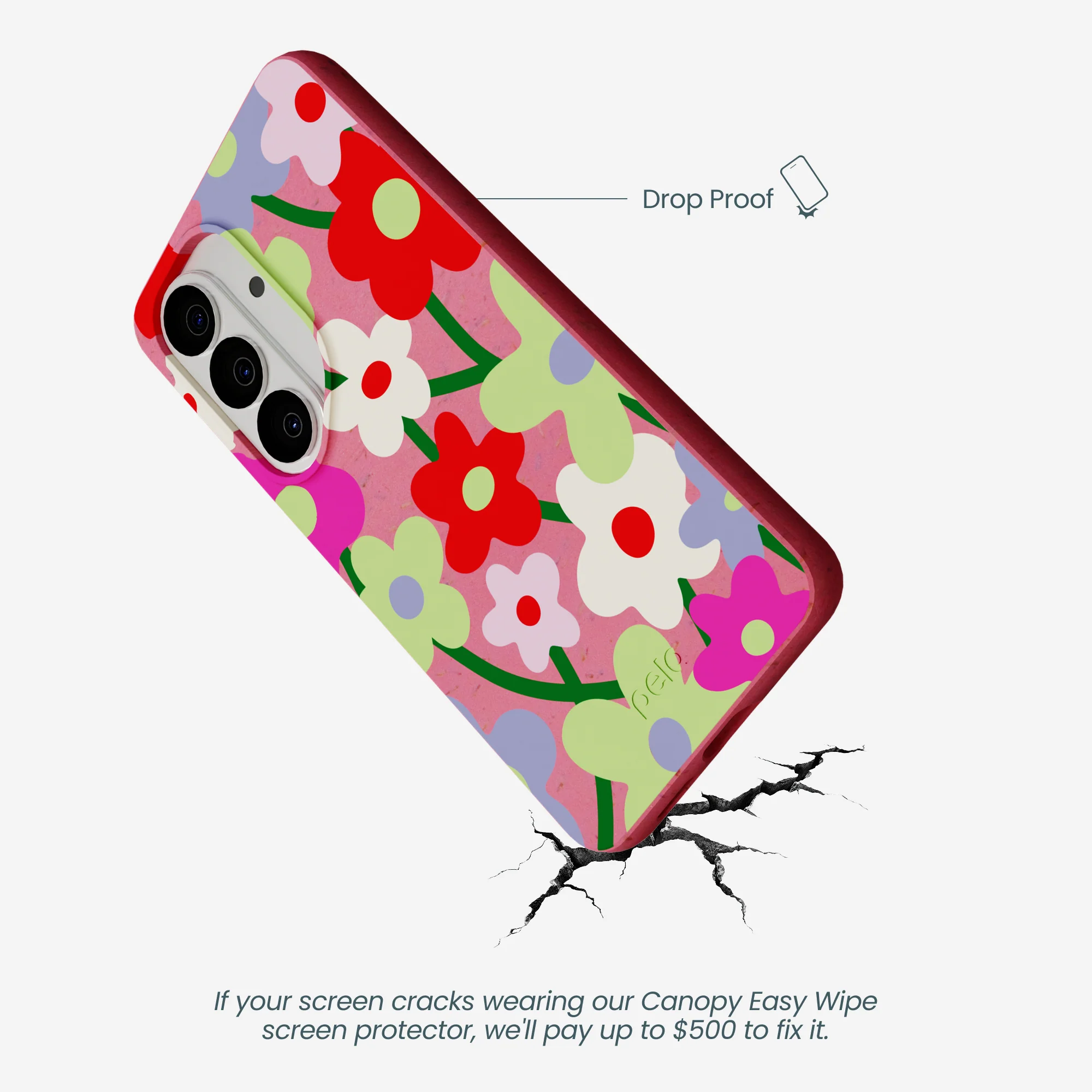 Bubblegum Pink Poppy Flora Samsung Galaxy S26 Case - Image 5