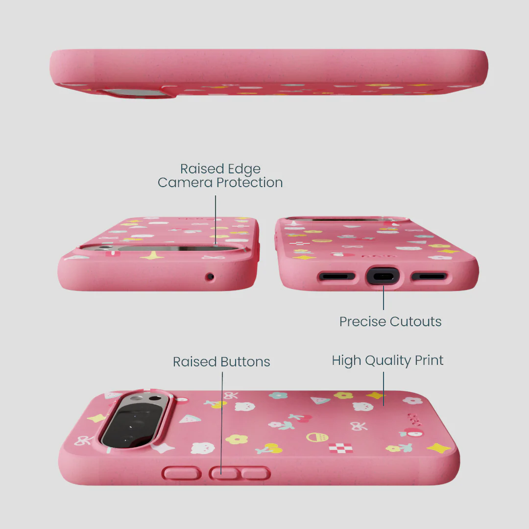 Bubblegum Pink Pretty Picnic Google Pixel 10 Pro XL Case - Image 3