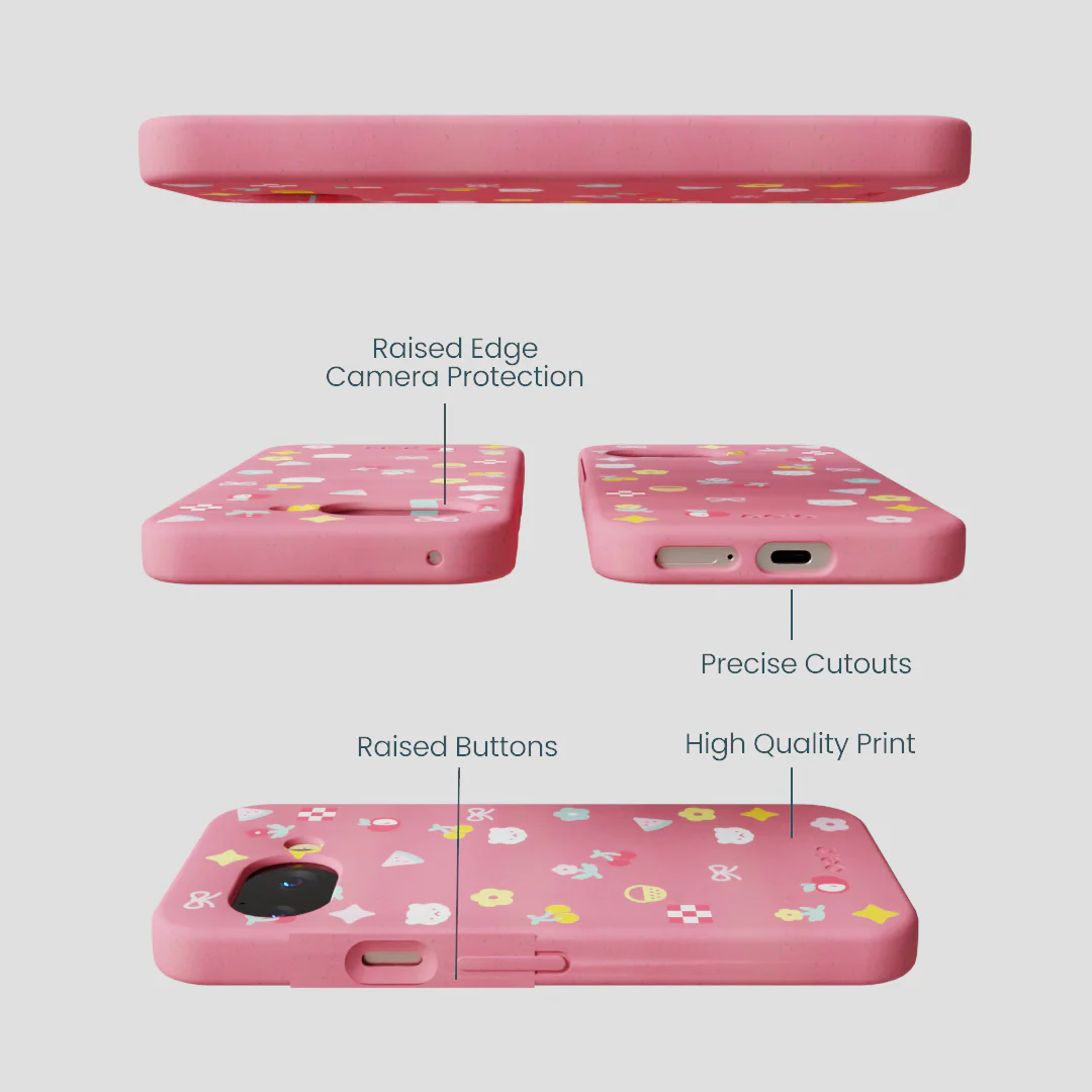 Bubblegum Pink Pretty Picnic Google Pixel 9a Case - Image 3