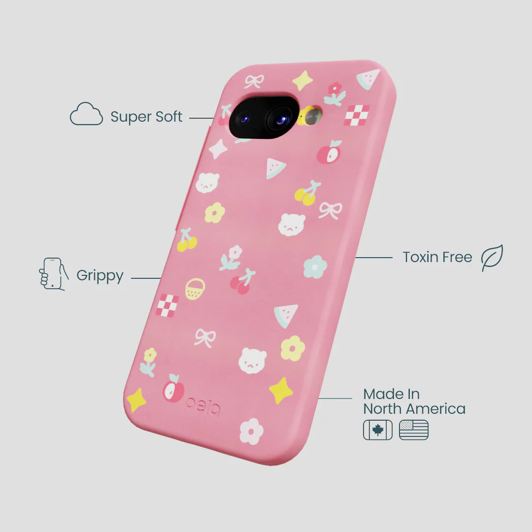 Bubblegum Pink Pretty Picnic Google Pixel 9a Case - Image 4
