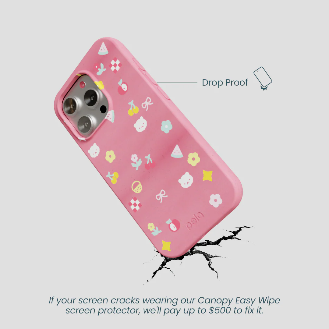 Bubblegum Pink Pretty Picnic iPhone 16 Pro Case - Image 5
