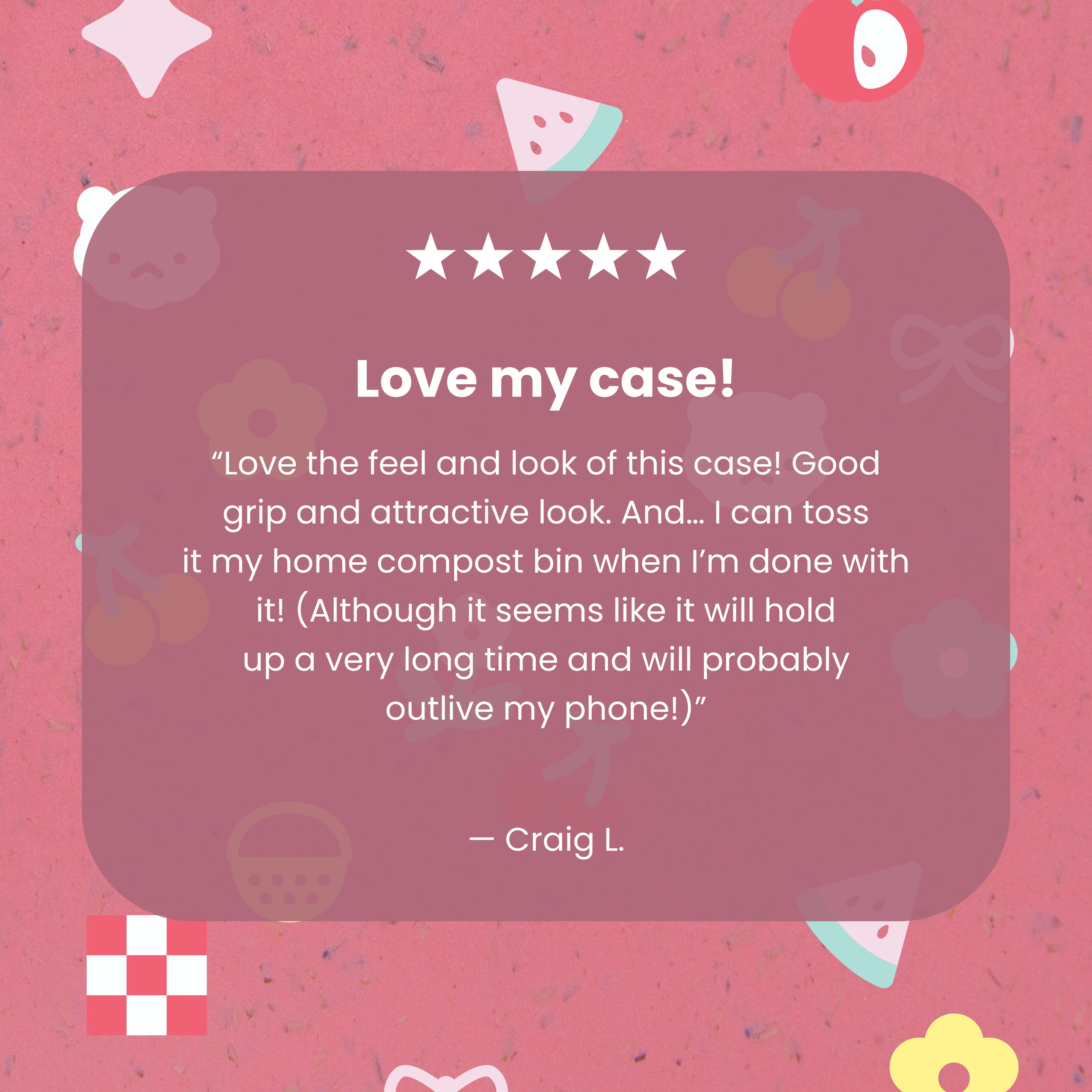 Bubblegum Pink Pretty Picnic Google Pixel 10a Case - Image 3