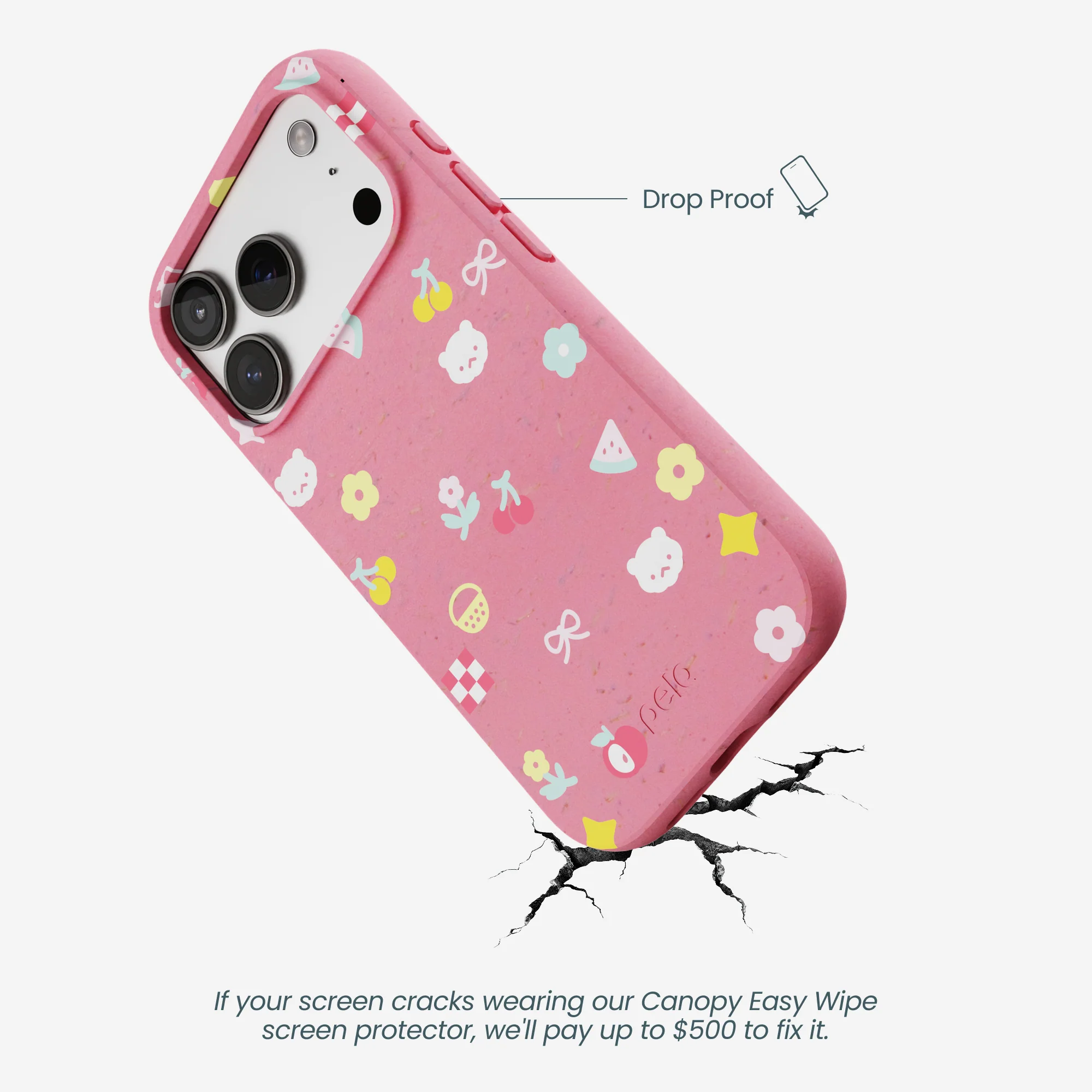 Bubblegum Pink Pretty Picnic iPhone 17 Pro Case - Image 5