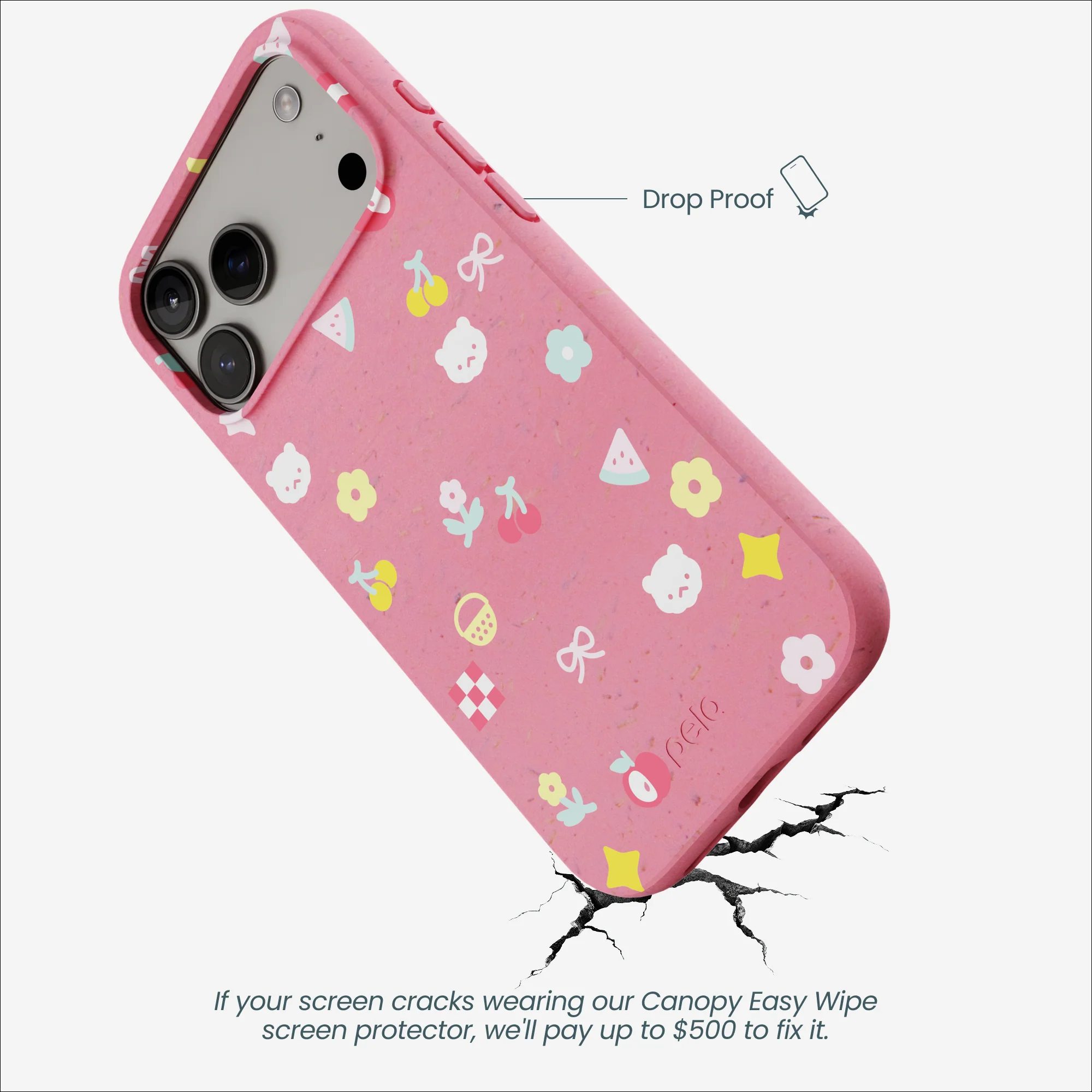 Bubblegum Pink Pretty Picnic iPhone 17 Pro Max Case - Image 5
