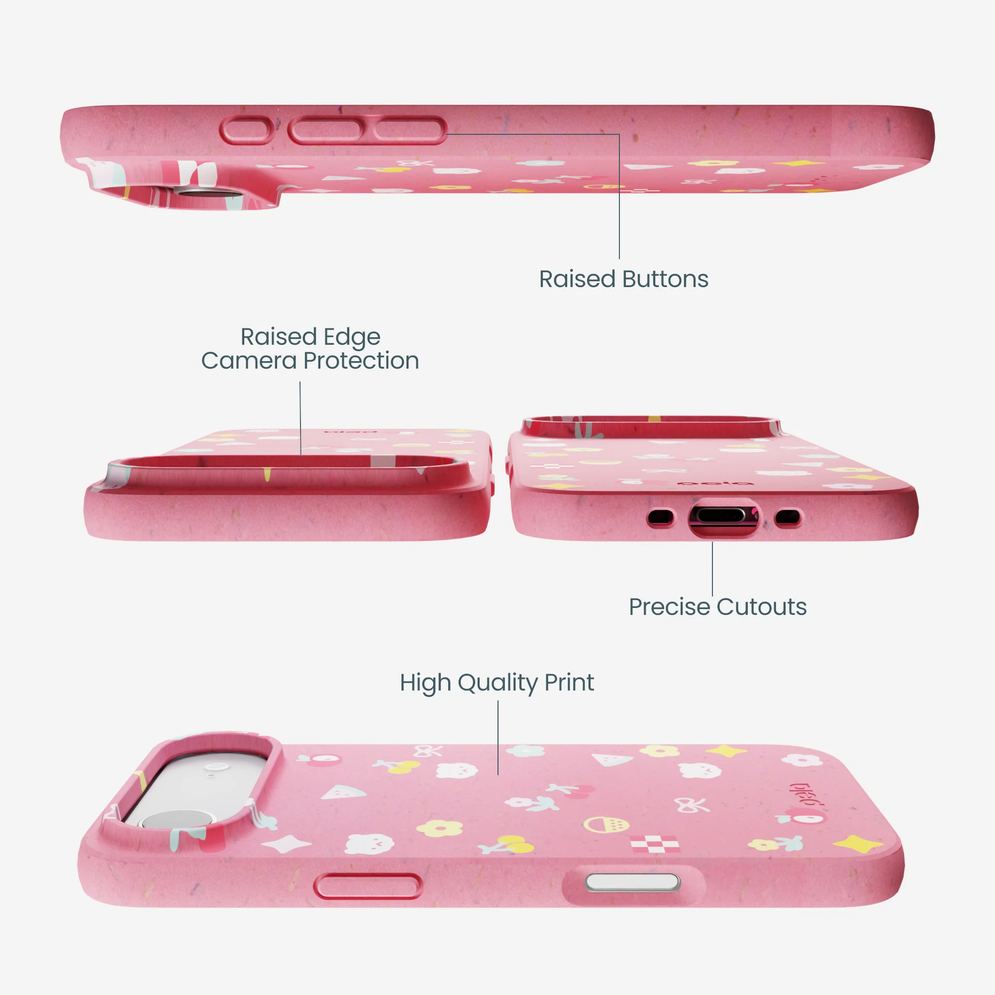 Bubblegum Pink Pretty Picnic iPhone Air Case - Image 3