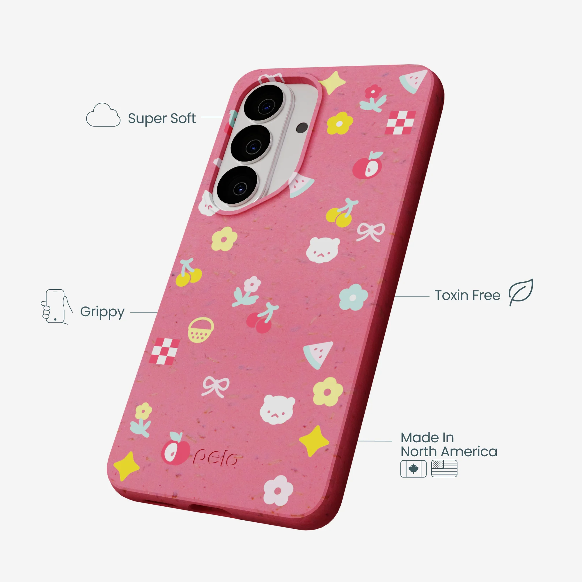 Bubblegum Pink Pretty Picnic Samsung Galaxy S26 Case - Image 4