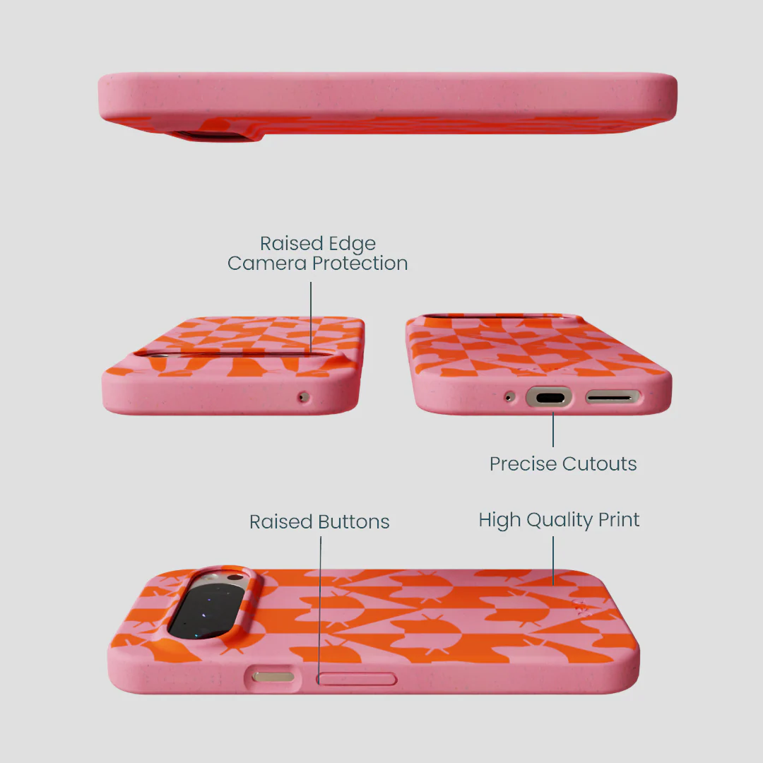 Bubblegum Pink Purr Google Pixel 9/9 Pro Case - Image 2