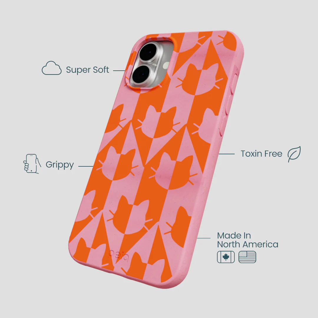 Bubblegum Pink Purr iPhone 16 Plus Case - Image 4