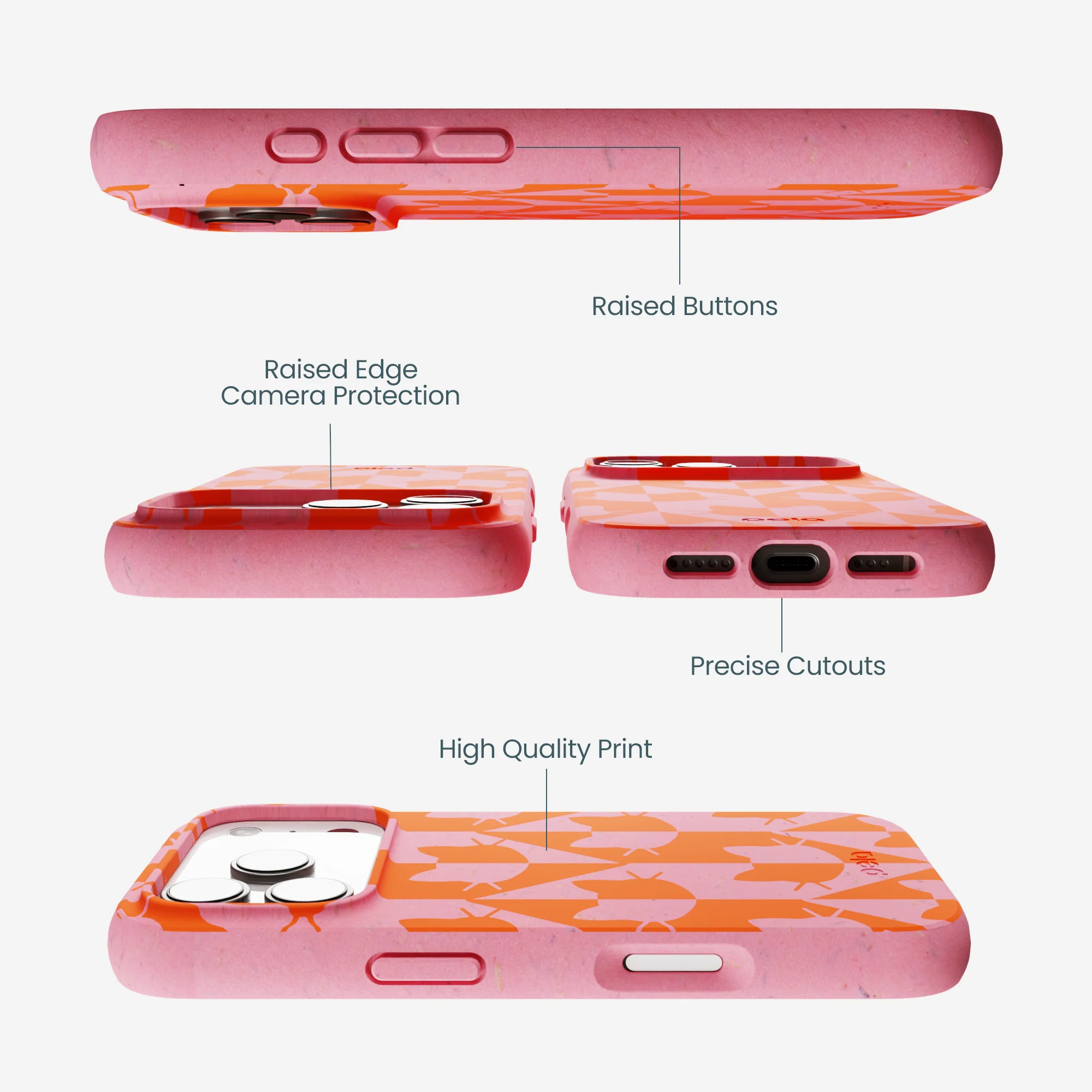 Bubblegum Pink Purr iPhone 17 Pro Case - Image 3