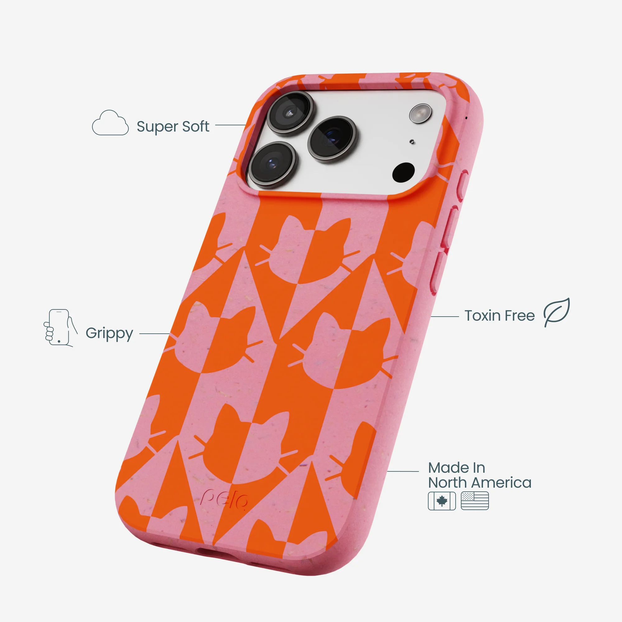 Bubblegum Pink Purr iPhone 17 Pro Case - Image 4