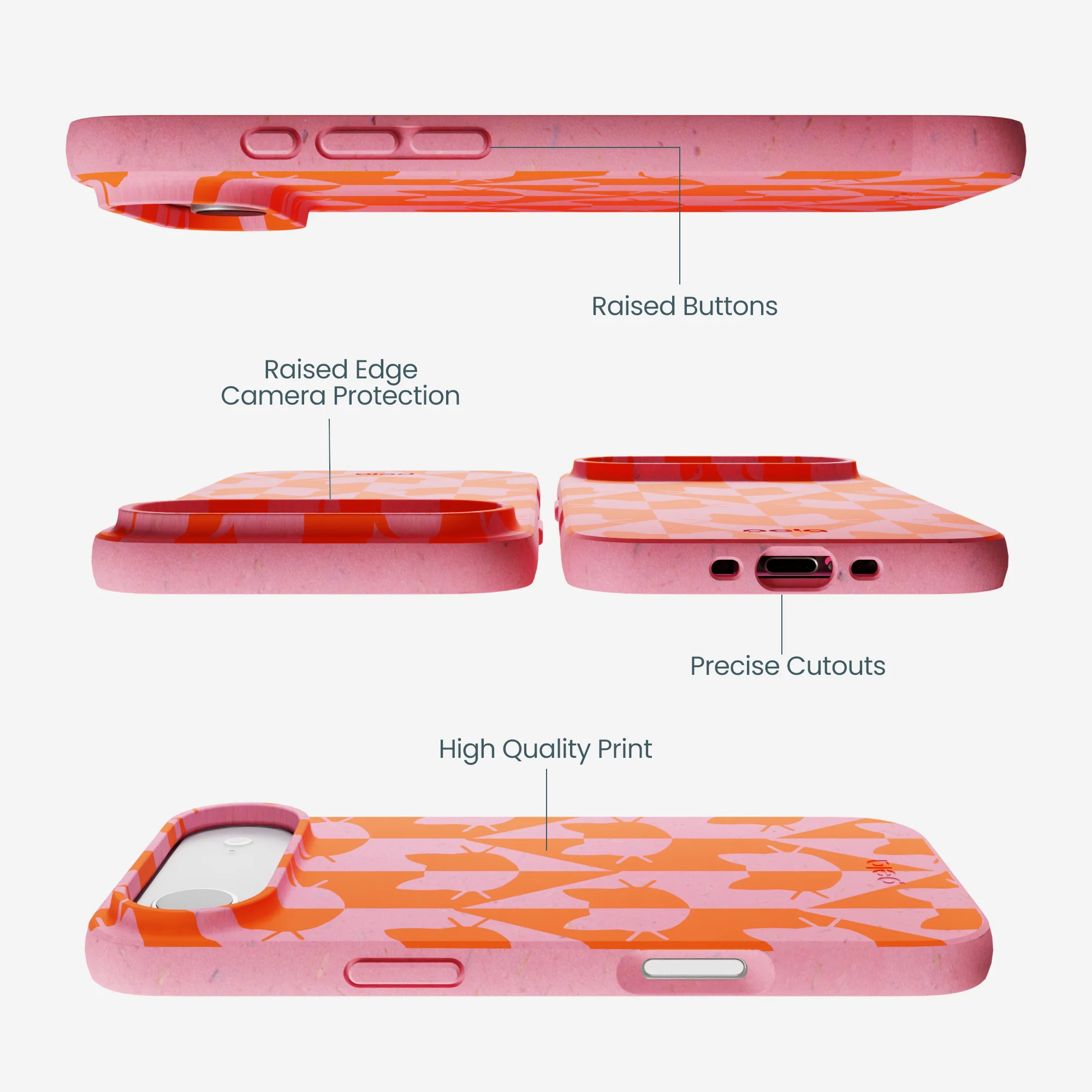 Bubblegum Pink Purr iPhone Air Case - Image 3