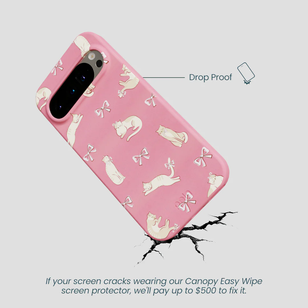 Bubblegum Pink Purrfection Google Pixel 9/9 Pro Case - Image 5