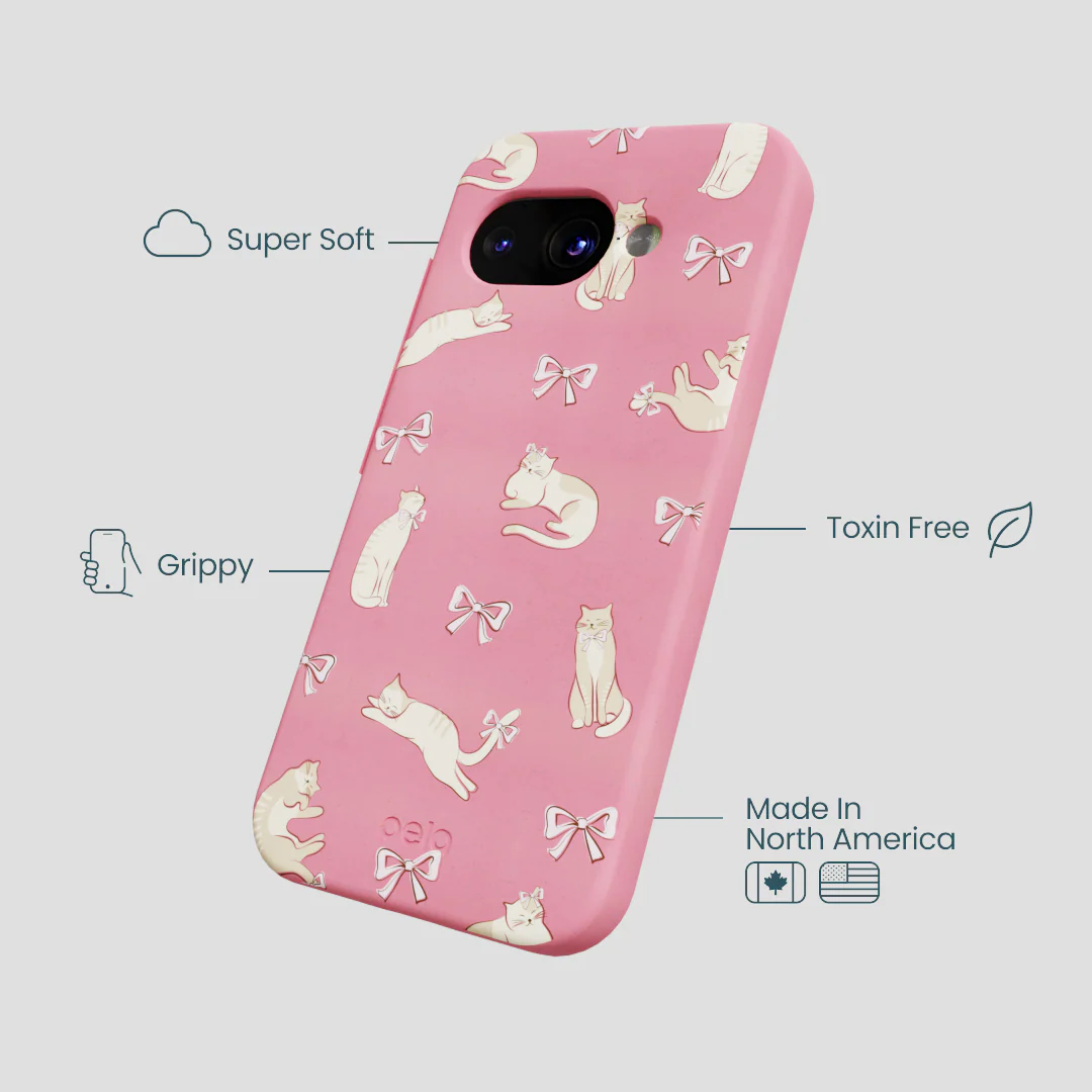 Bubblegum Pink Purrfection Google Pixel 9a Case - Image 4