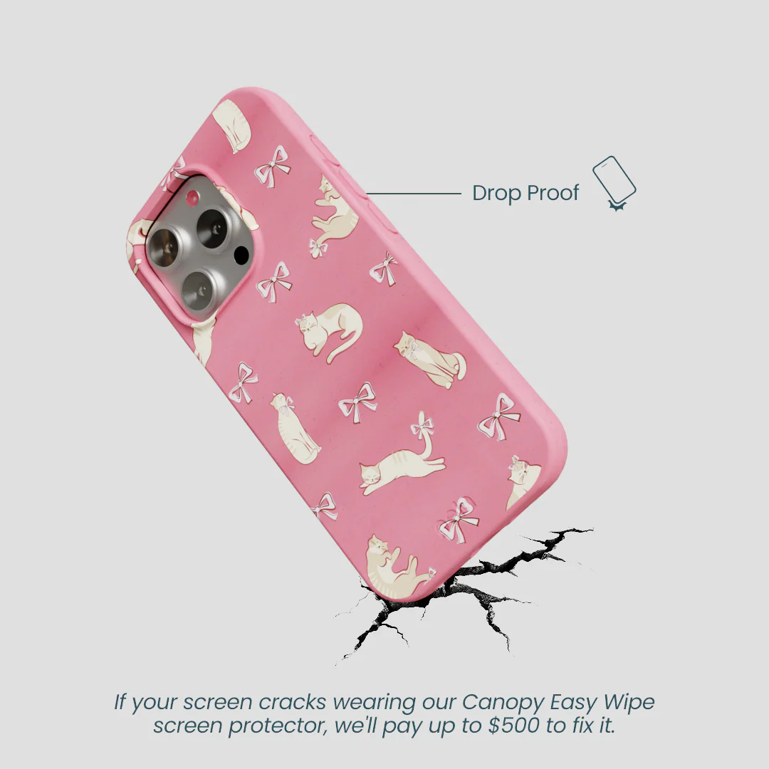 Bubblegum Pink Purrfection iPhone 16 Pro Case - Image 5
