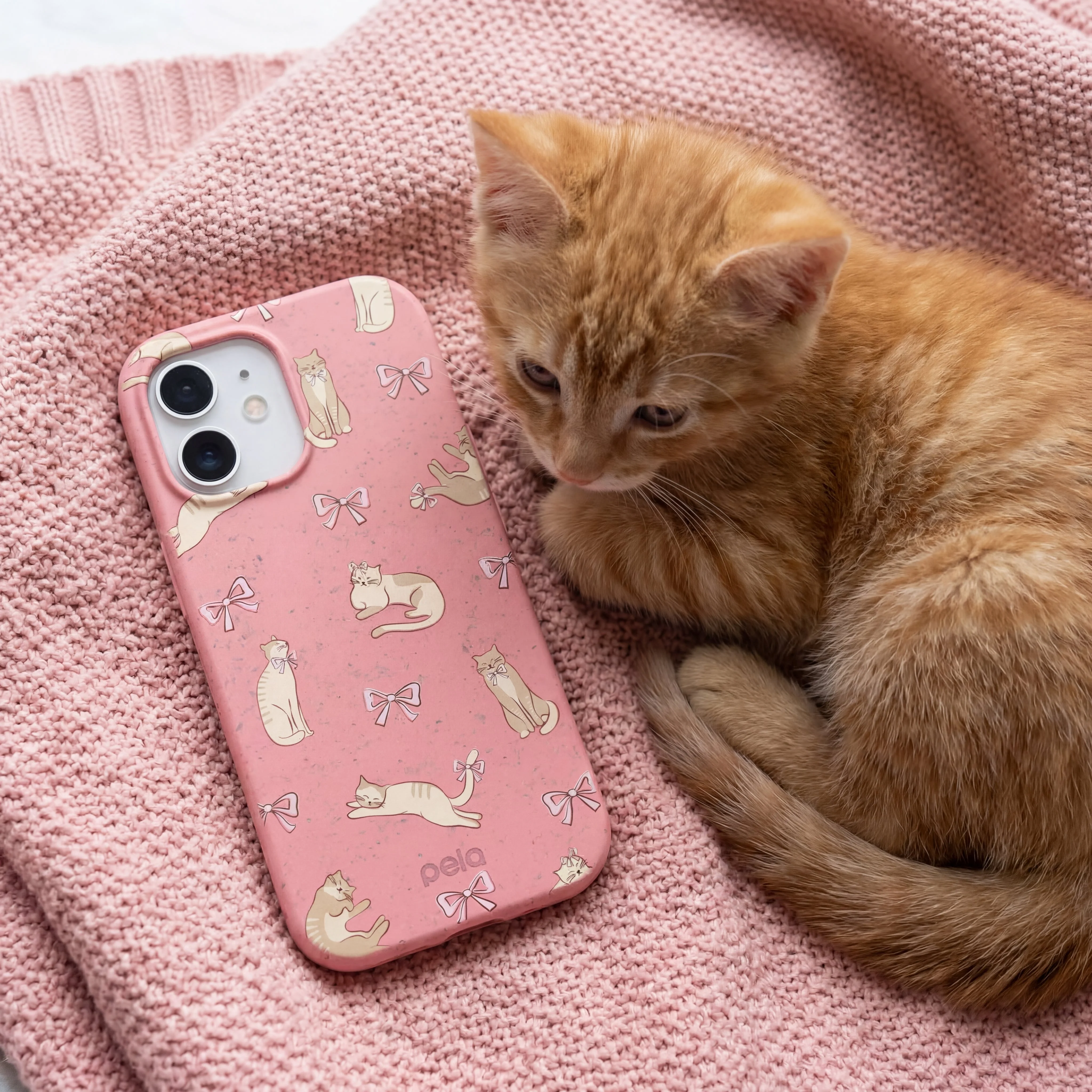 Bubblegum Pink Purrfection iPhone 16e/17e Case - Image 2