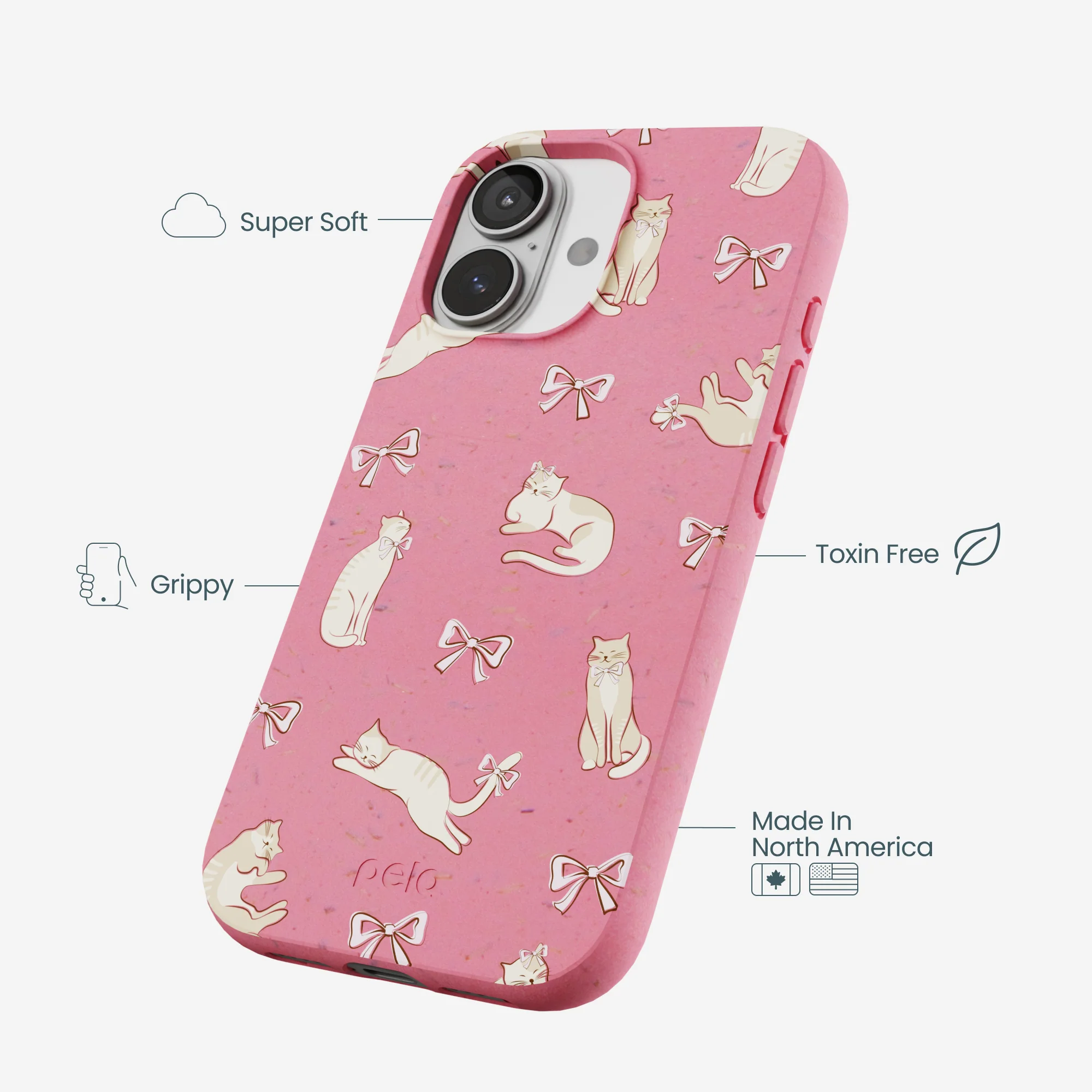 Bubblegum Pink Purrfection iPhone 17 Case - Image 4
