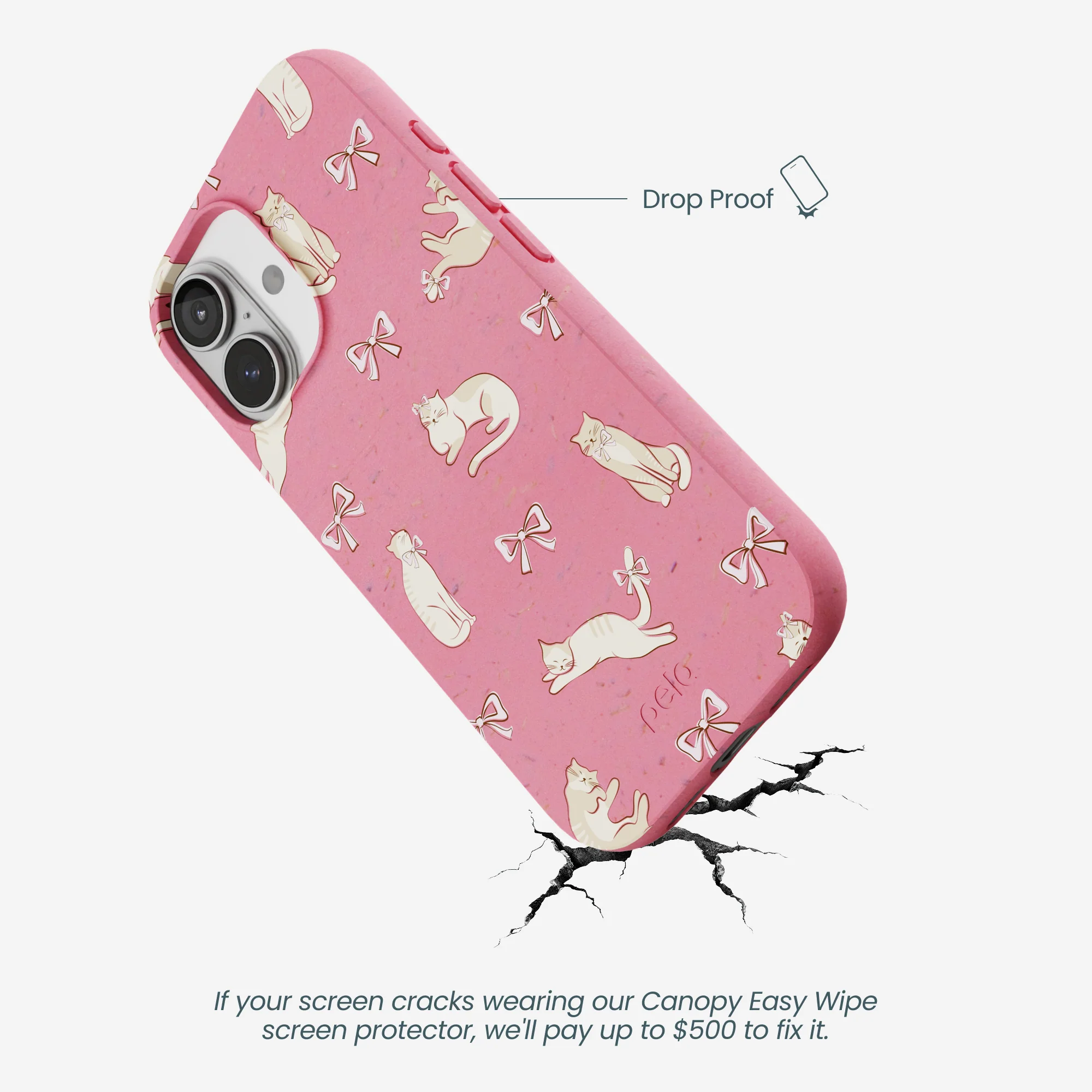 Bubblegum Pink Purrfection iPhone 17 Case - Image 5