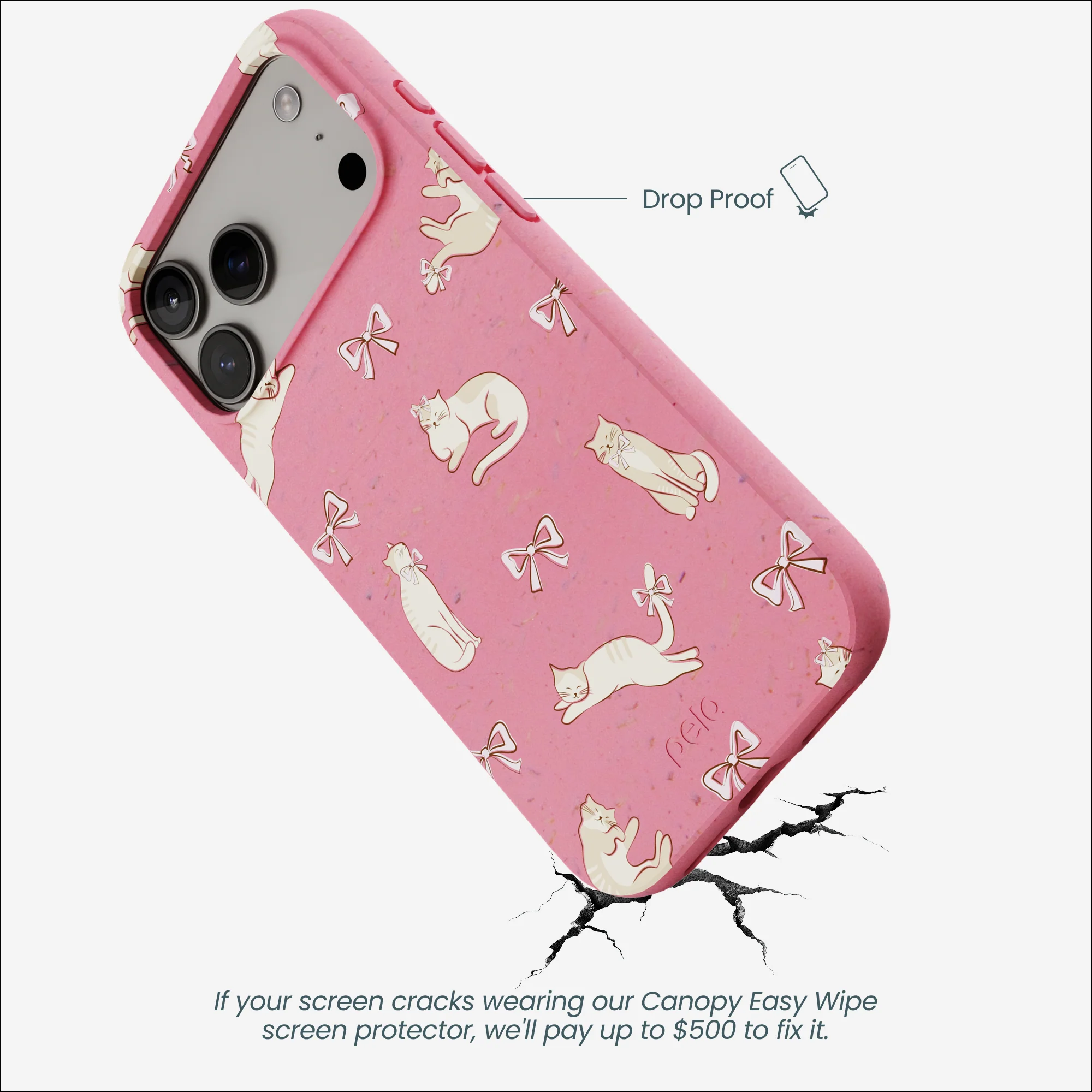 Bubblegum Pink Purrfection iPhone 17 Pro Max Case - Image 5