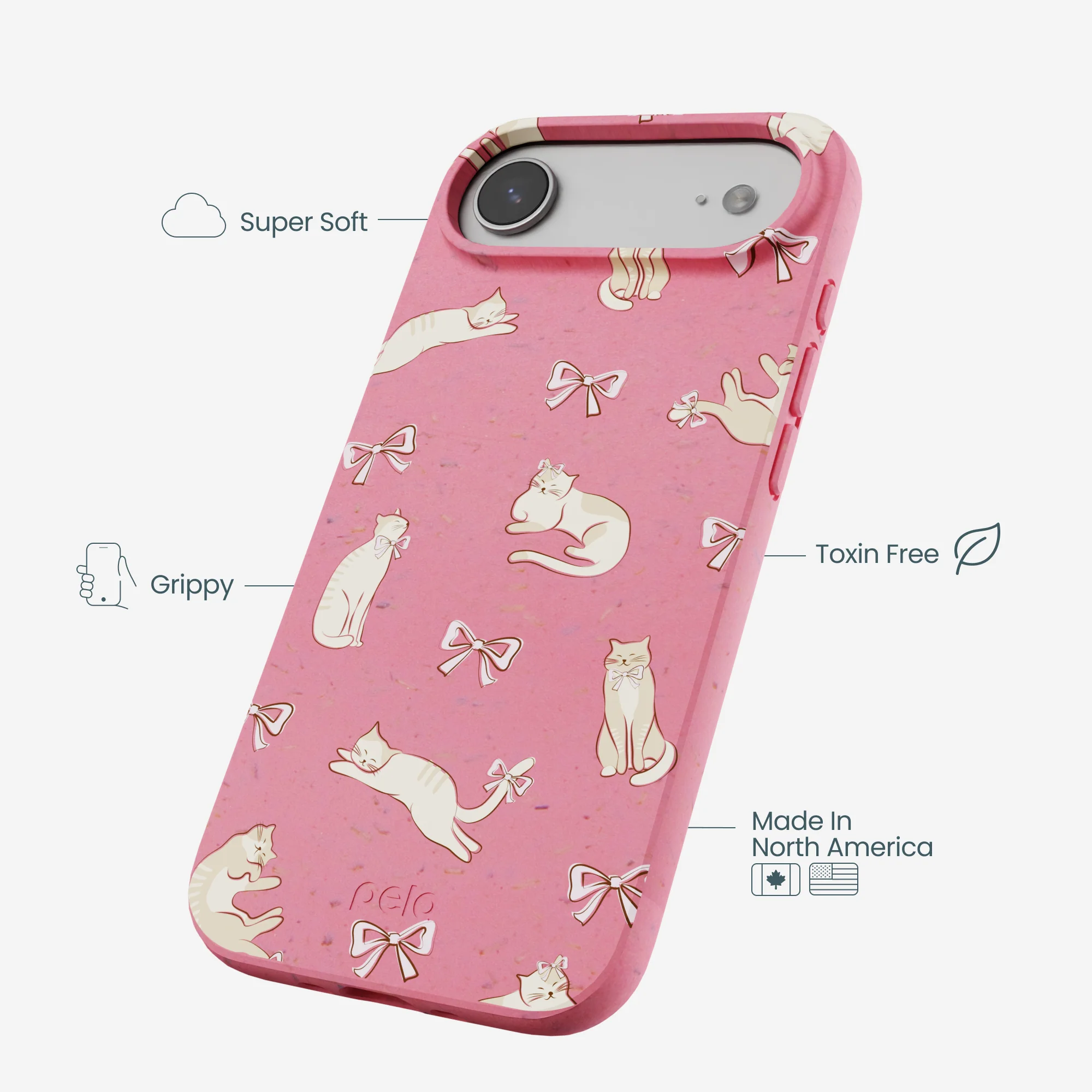 Bubblegum Pink Purrfection iPhone Air Case - Image 4