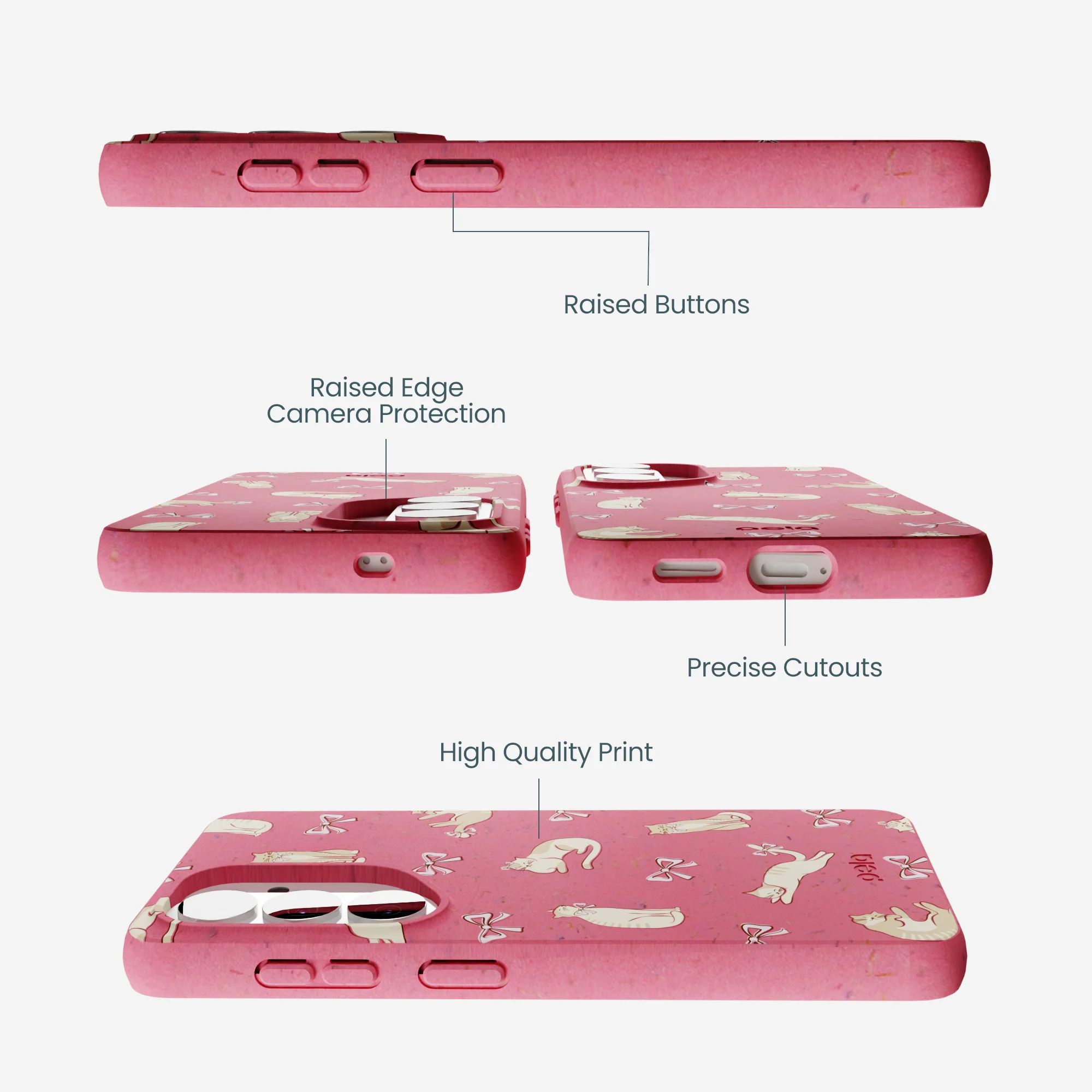 Bubblegum Pink Purrfection Samsung Galaxy S26 Case - Image 3