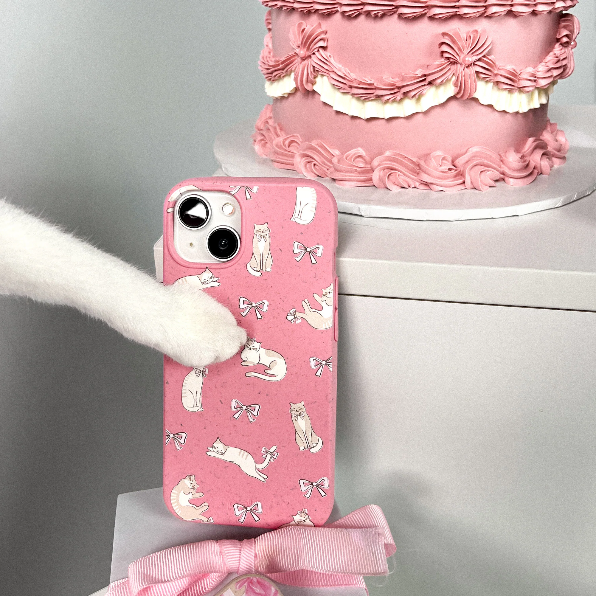 Bubblegum Pink Purrfection Samsung Galaxy S26+(Plus) Case - Image 2