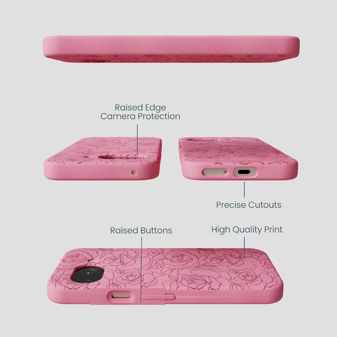 Bubblegum Pink Rosettes Google Pixel 9a Case - Image 3