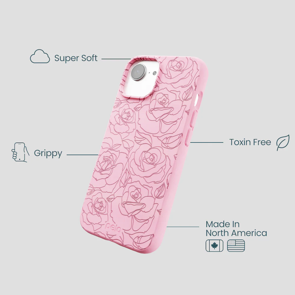 Bubblegum Pink Rosettes iPhone 16e/17e Case - Image 4