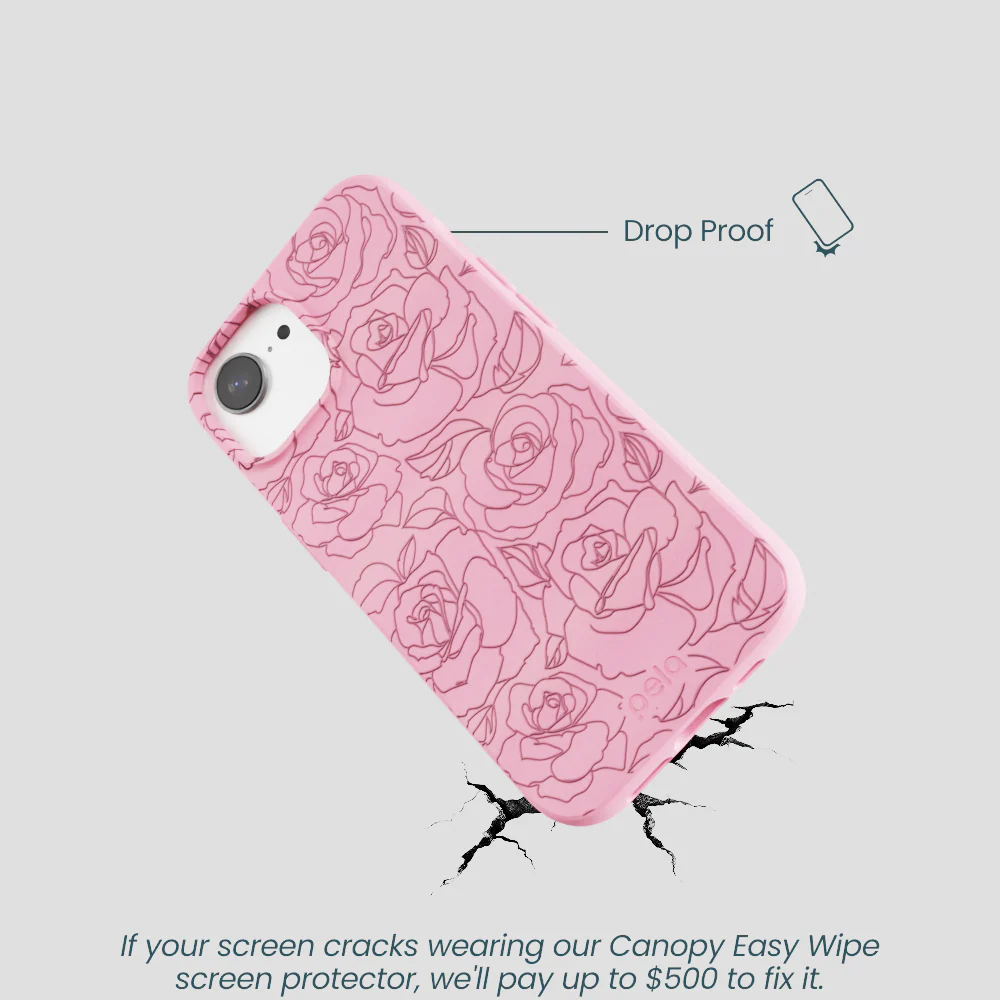 Bubblegum Pink Rosettes iPhone 16e/17e Case - Image 5