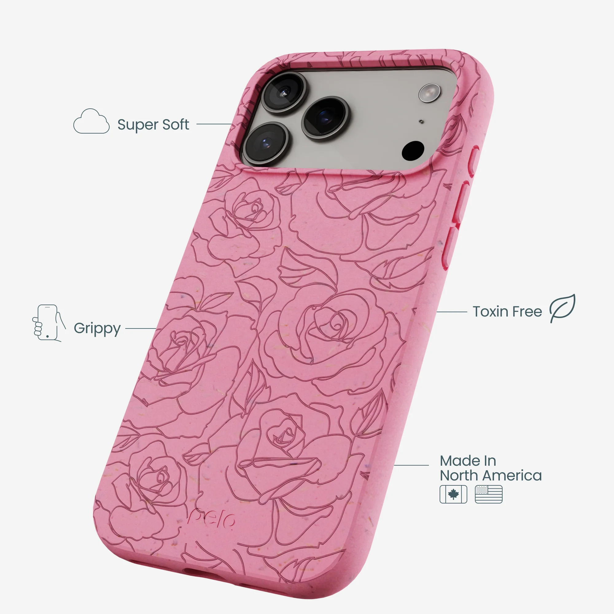 Bubblegum Pink Rosettes iPhone 17 Pro Max Case - Image 4