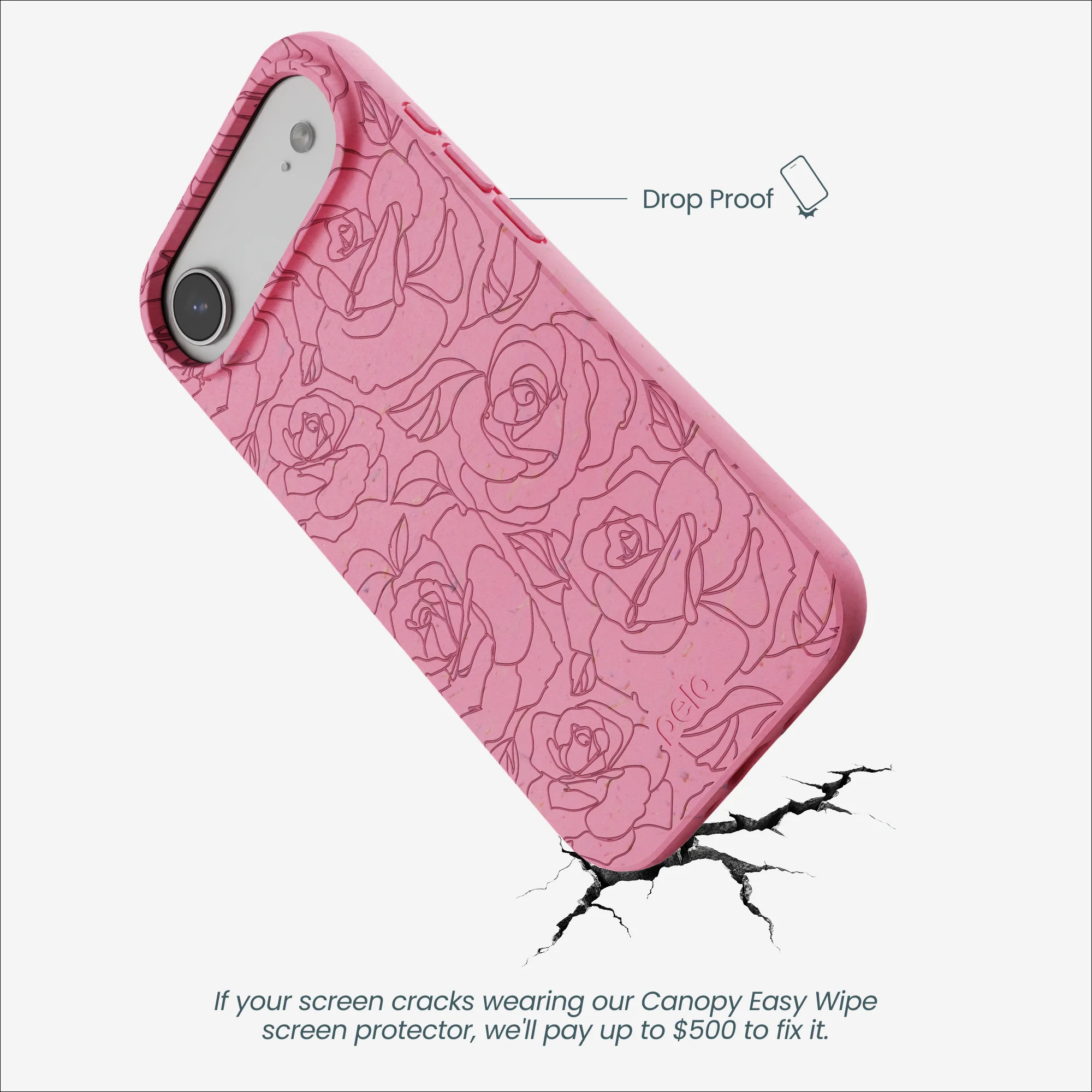 Bubblegum Pink Rosettes iPhone Air Case - Image 5