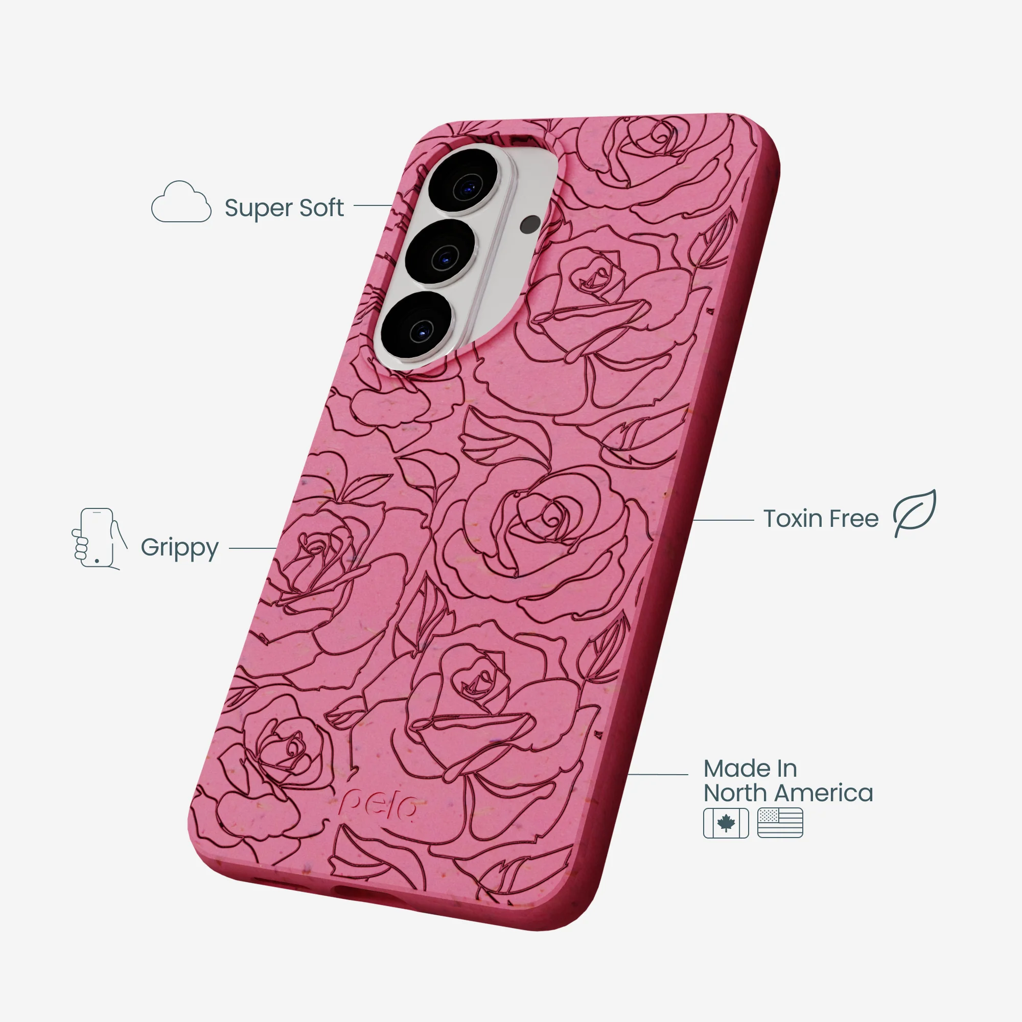 Bubblegum Pink Rosettes Samsung Galaxy S26 Case - Image 4