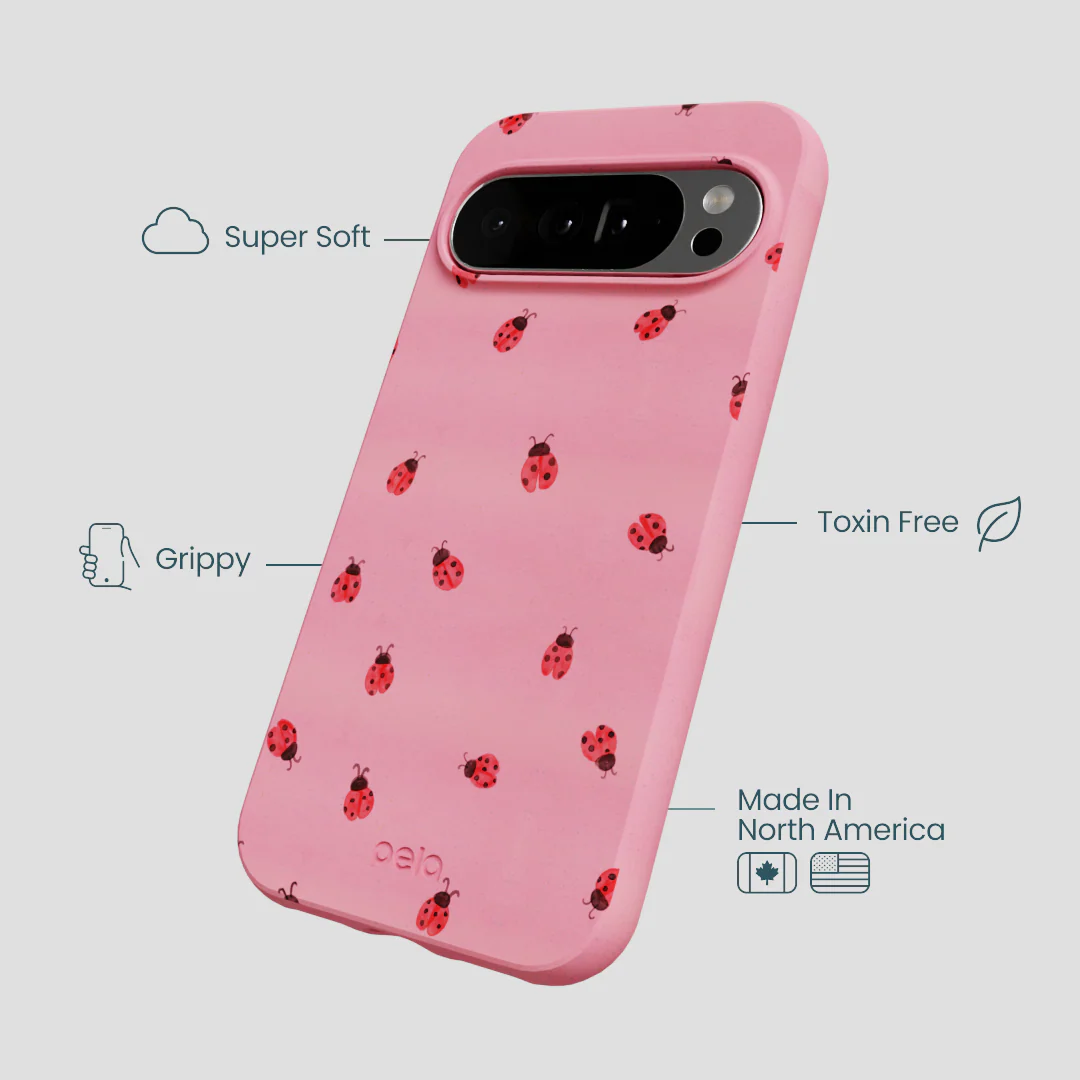 Bubblegum Pink Rosy Ladybug Google Pixel 10 Pro XL Case - Image 3