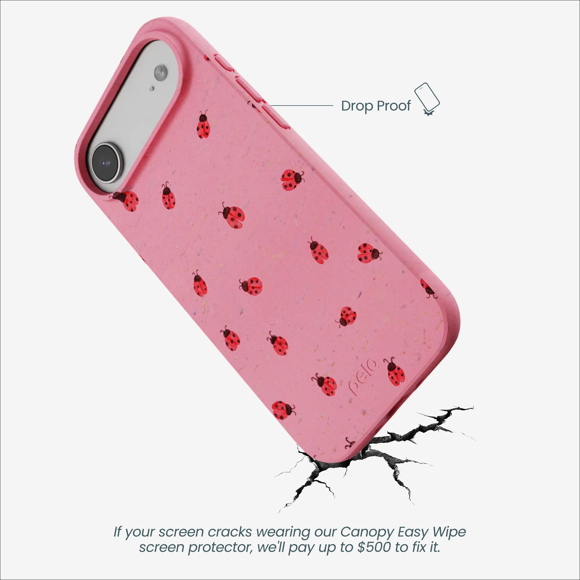 Bubblegum Pink Rosy Ladybug iPhone Air Case - Image 5