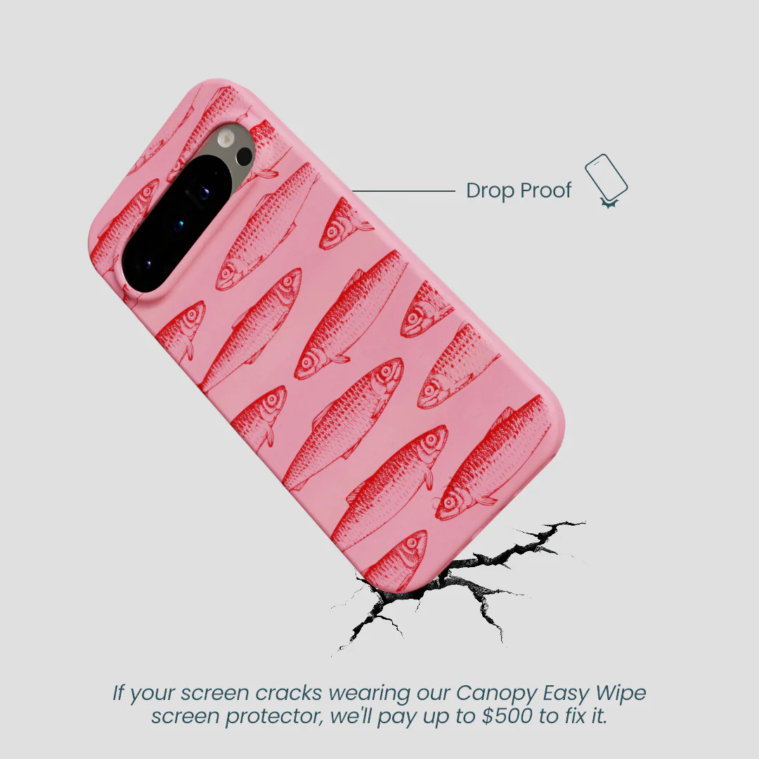 Bubblegum Pink Sardine Stream Google Pixel 9/9 Pro Case - Image 5