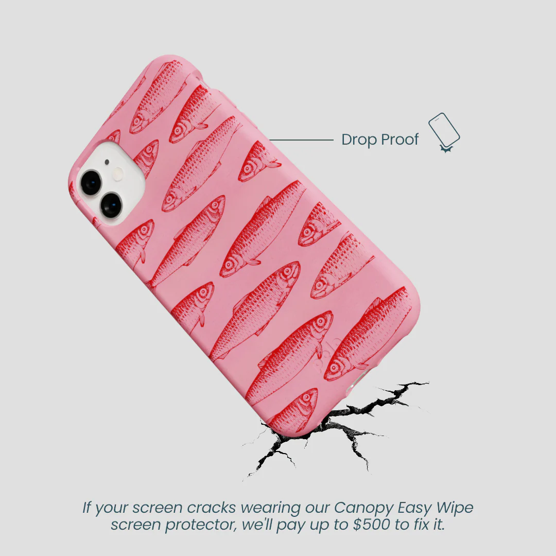 Bubblegum Pink Sardine Stream iPhone 11 Case - Image 5