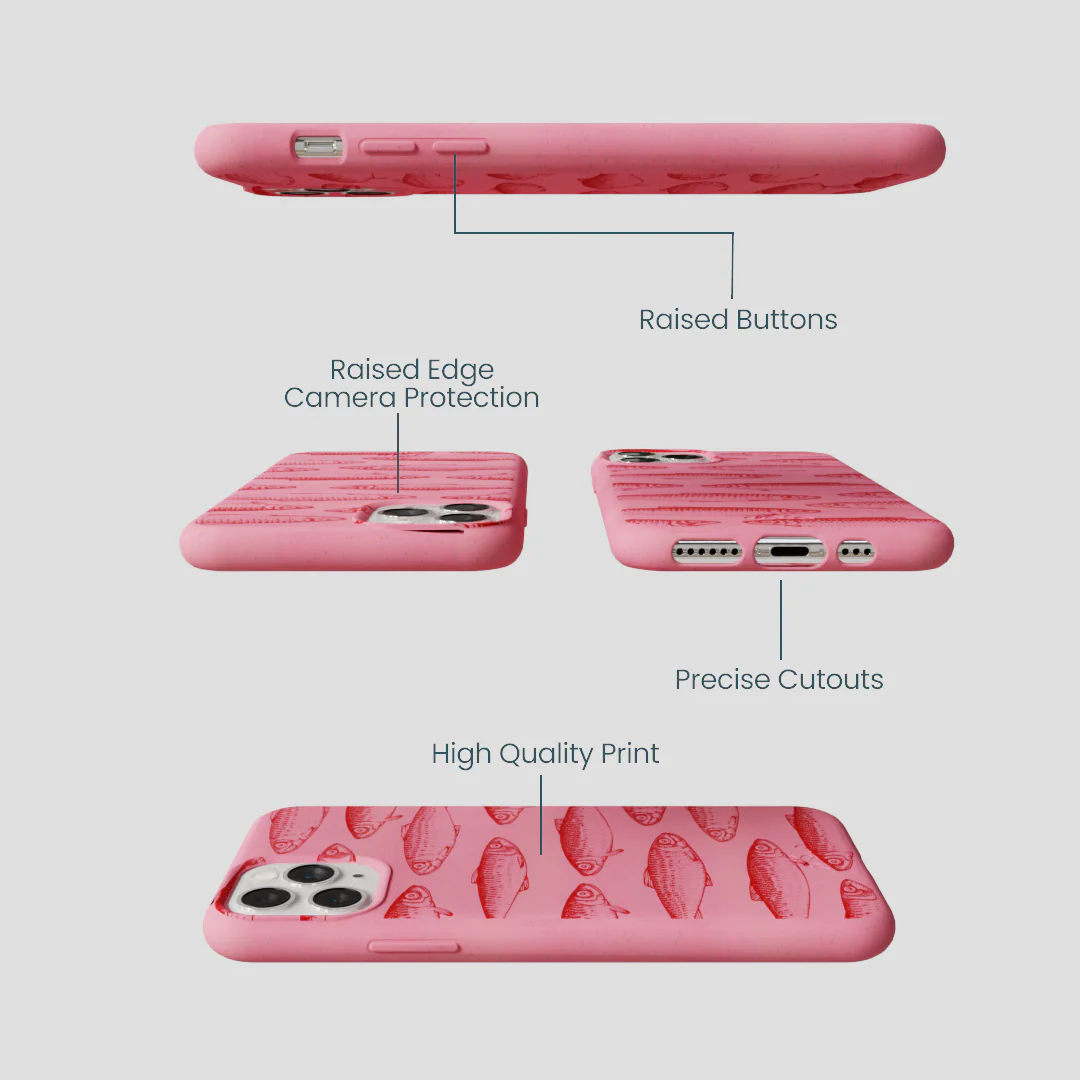 Bubblegum Pink Sardine Stream iPhone 11 Pro Case - Image 3