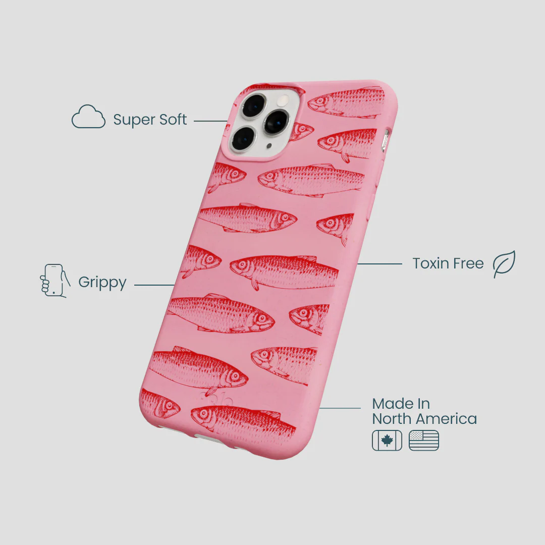 Bubblegum Pink Sardine Stream iPhone 11 Pro Case - Image 4