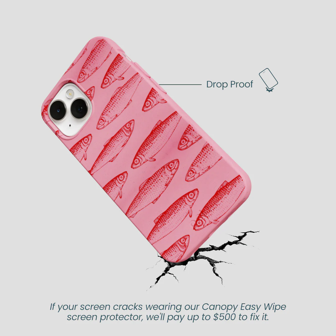 Bubblegum Pink Sardine Stream iPhone 13 Case - Image 5