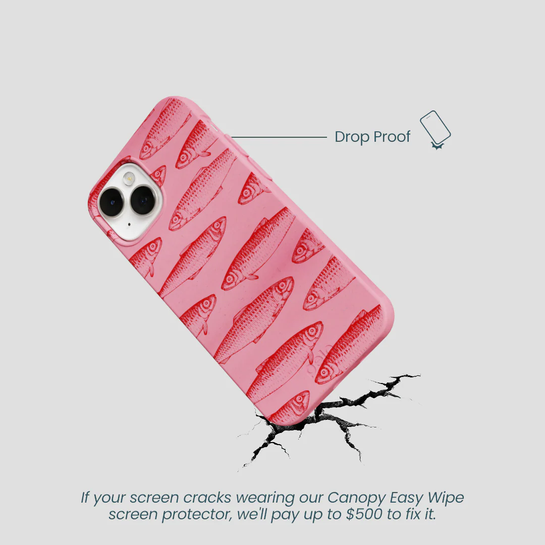 Bubblegum Pink Sardine Stream iPhone 13 Mini Case - Image 5