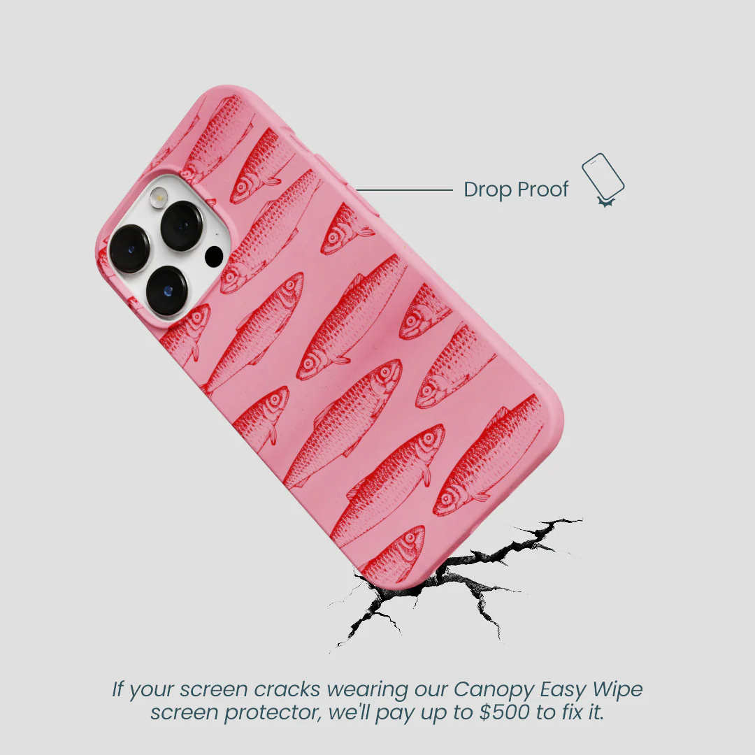 Bubblegum Pink Sardine Stream iPhone 13 Pro Case - Image 5