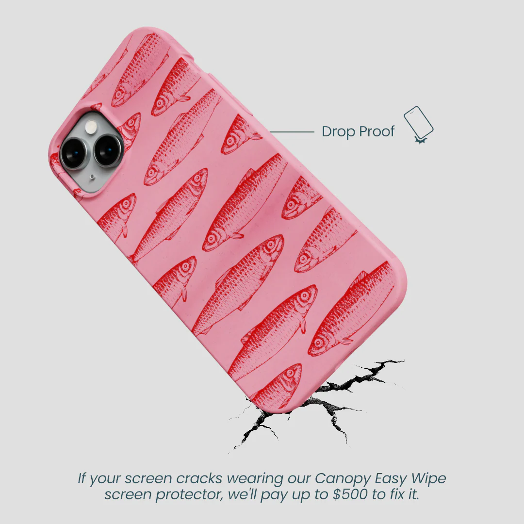 Bubblegum Pink Sardine Stream iPhone 15 Plus Case - Image 5