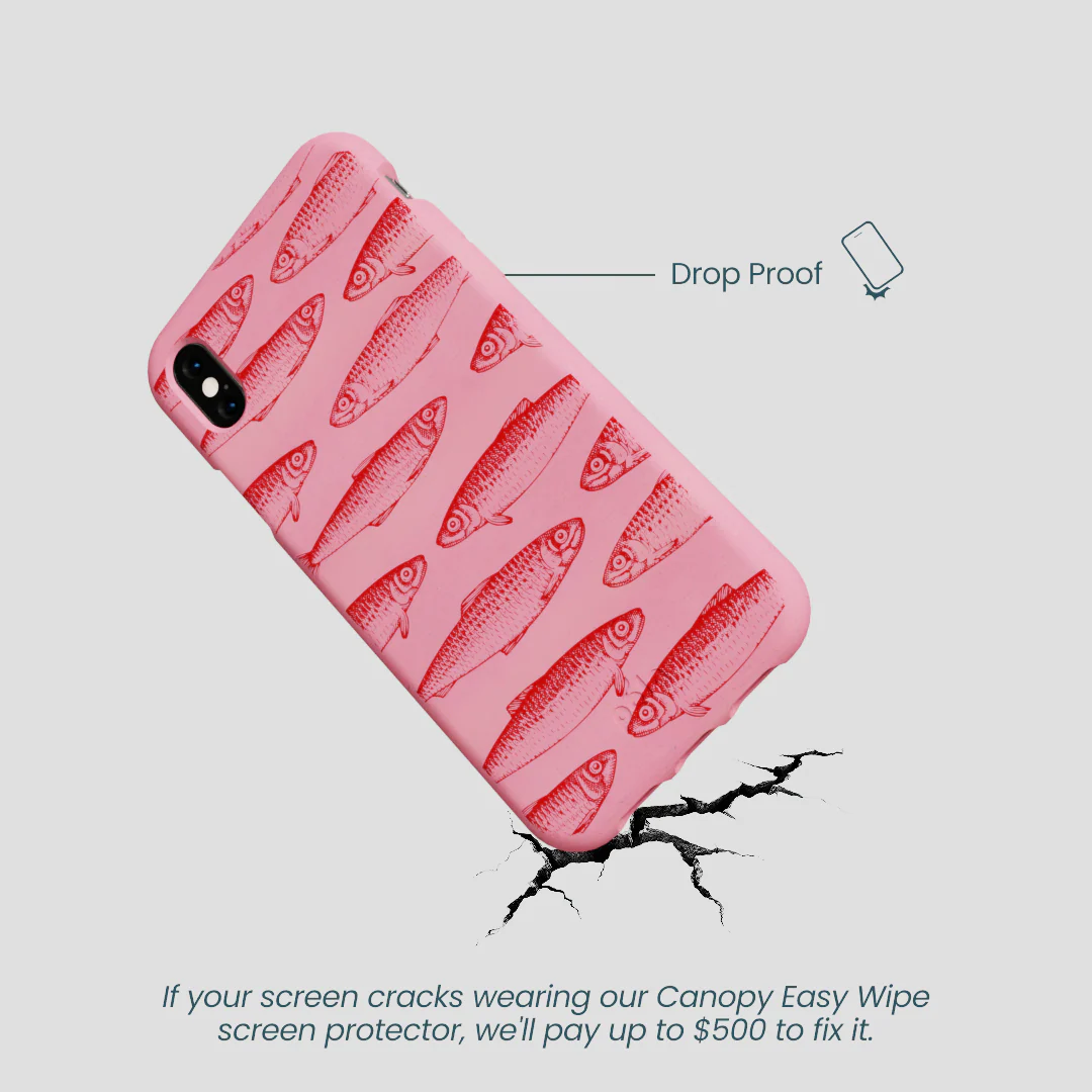Bubblegum Pink Sardine Stream iPhone XR Case - Image 5