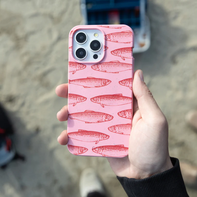 Bubblegum Pink Sardine Stream Samsung Galaxy S21 Case - Image 2