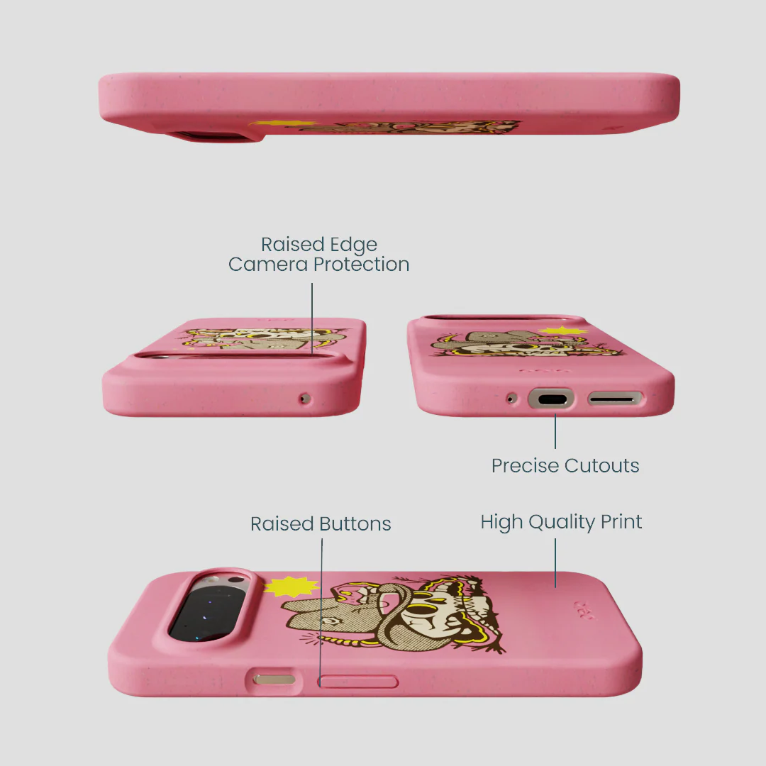 Bubblegum Pink Snakebite Google Pixel 9/9 Pro Case - Image 3