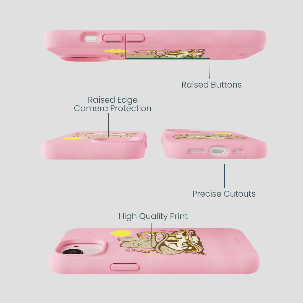 Bubblegum Pink Snakebite iPhone 16e/17e Case - Image 3