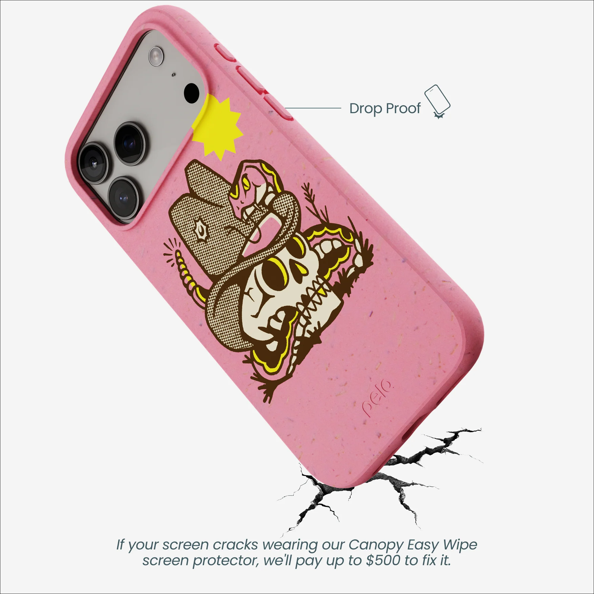 Bubblegum Pink Snakebite iPhone 17 Pro Max Case - Image 5