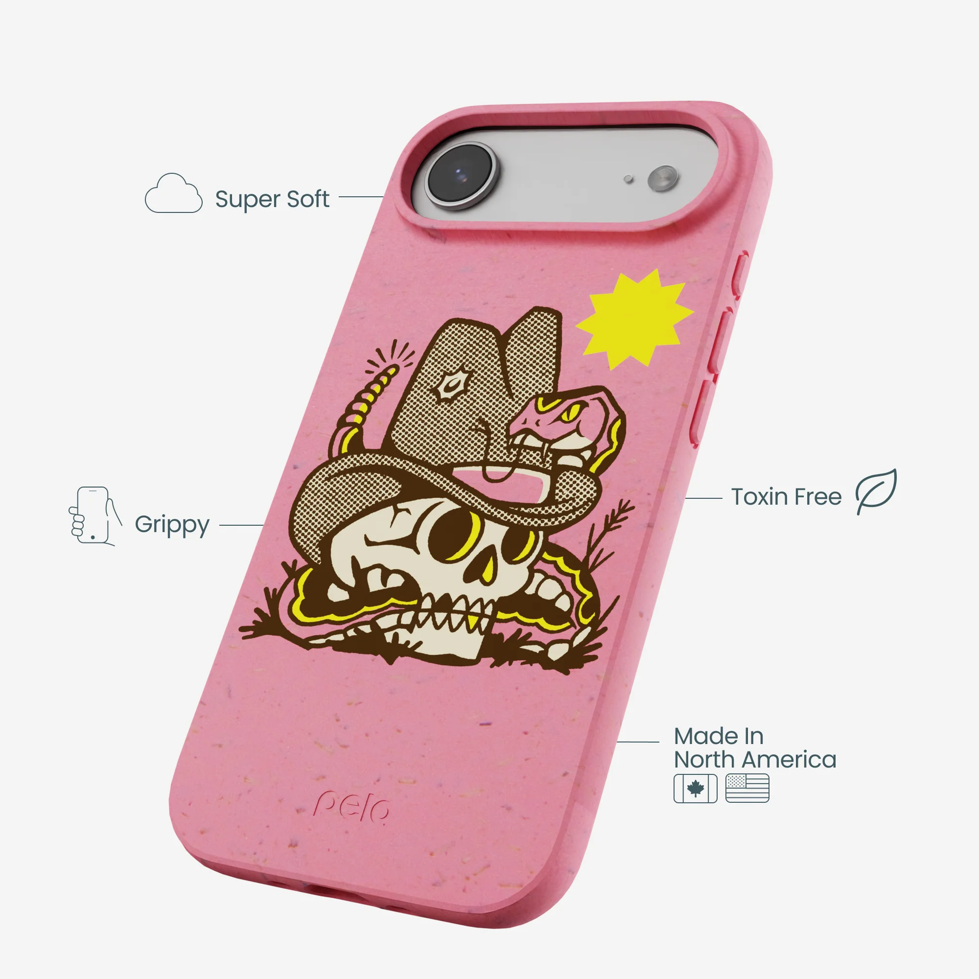 Bubblegum Pink Snakebite iPhone Air Case - Image 4